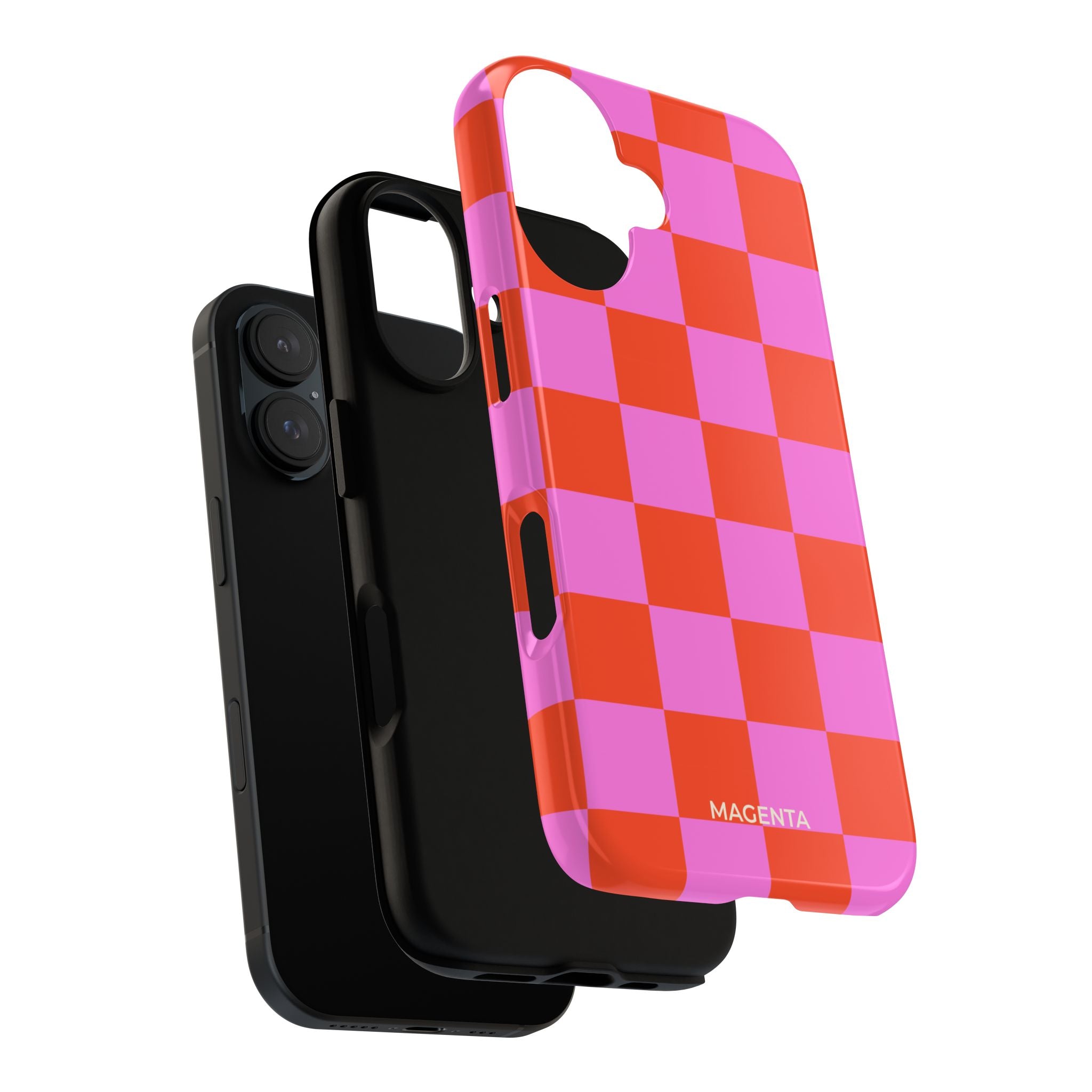 Pink & Orange Checkmate Tough Case