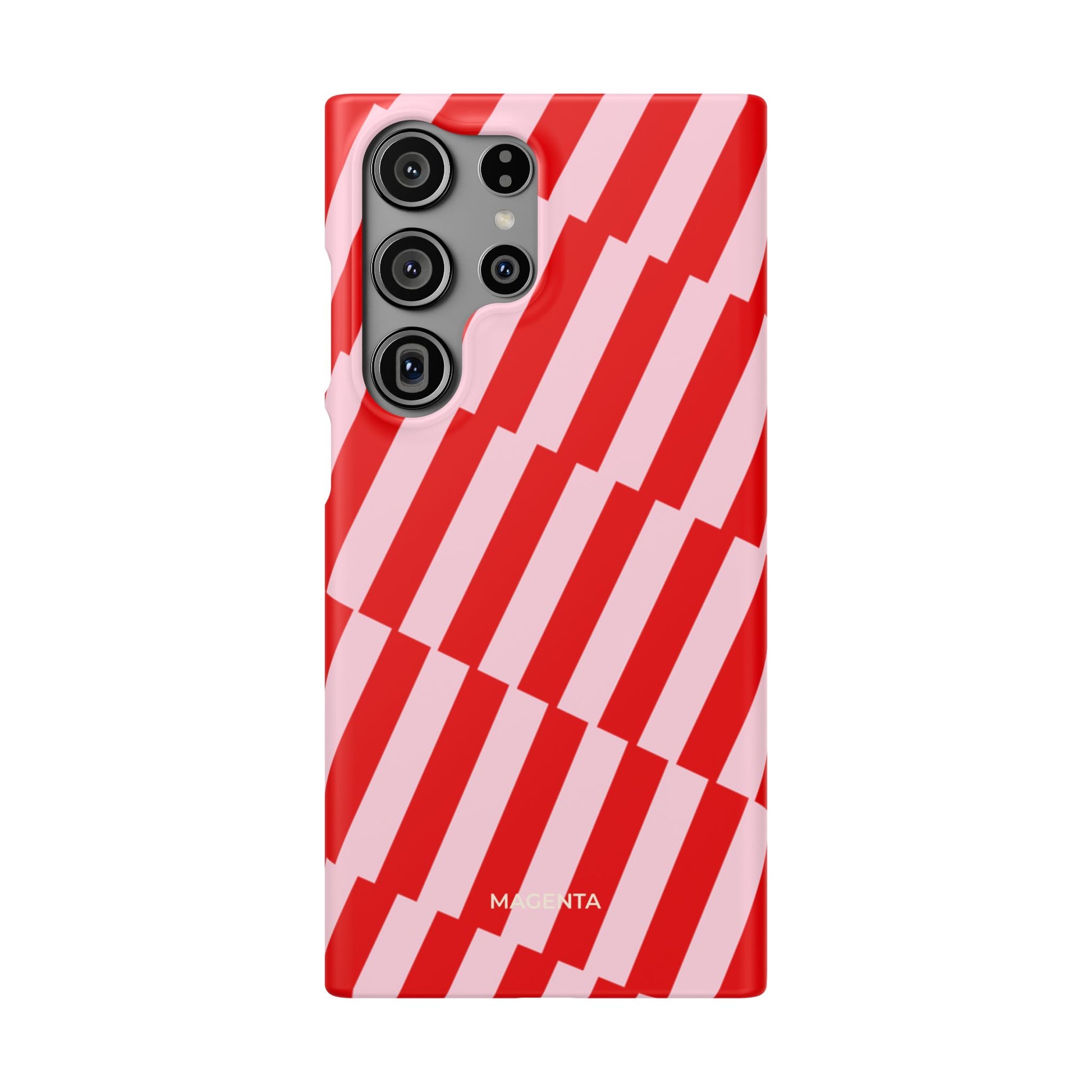 Cherry Pinstripe Snap Case