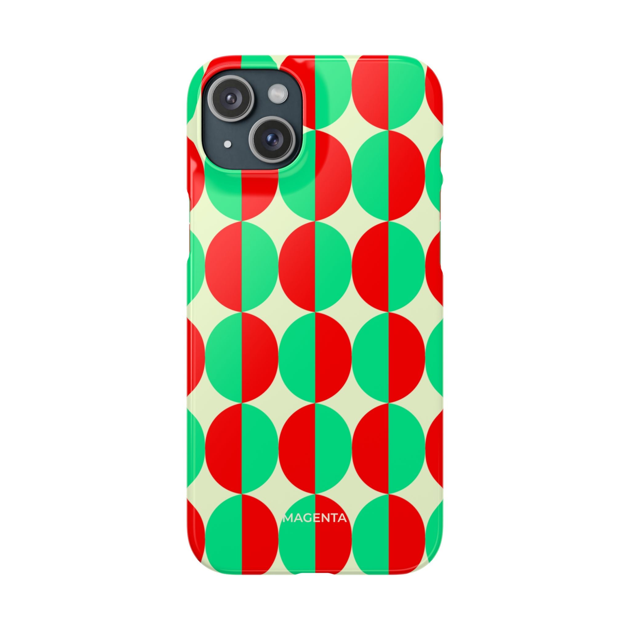 Red Green Circle Snap Case