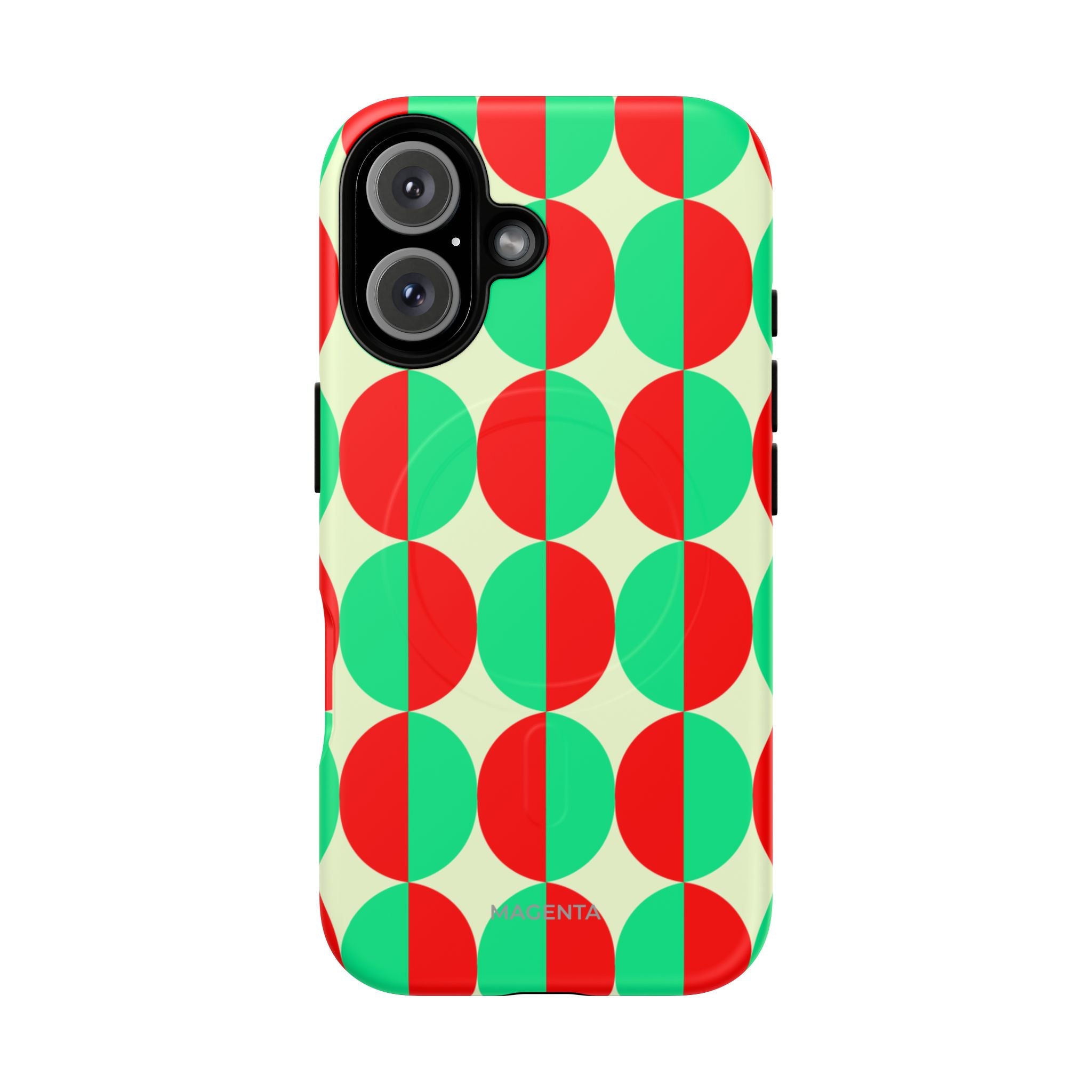 Red Green Circle Tough Mag Case