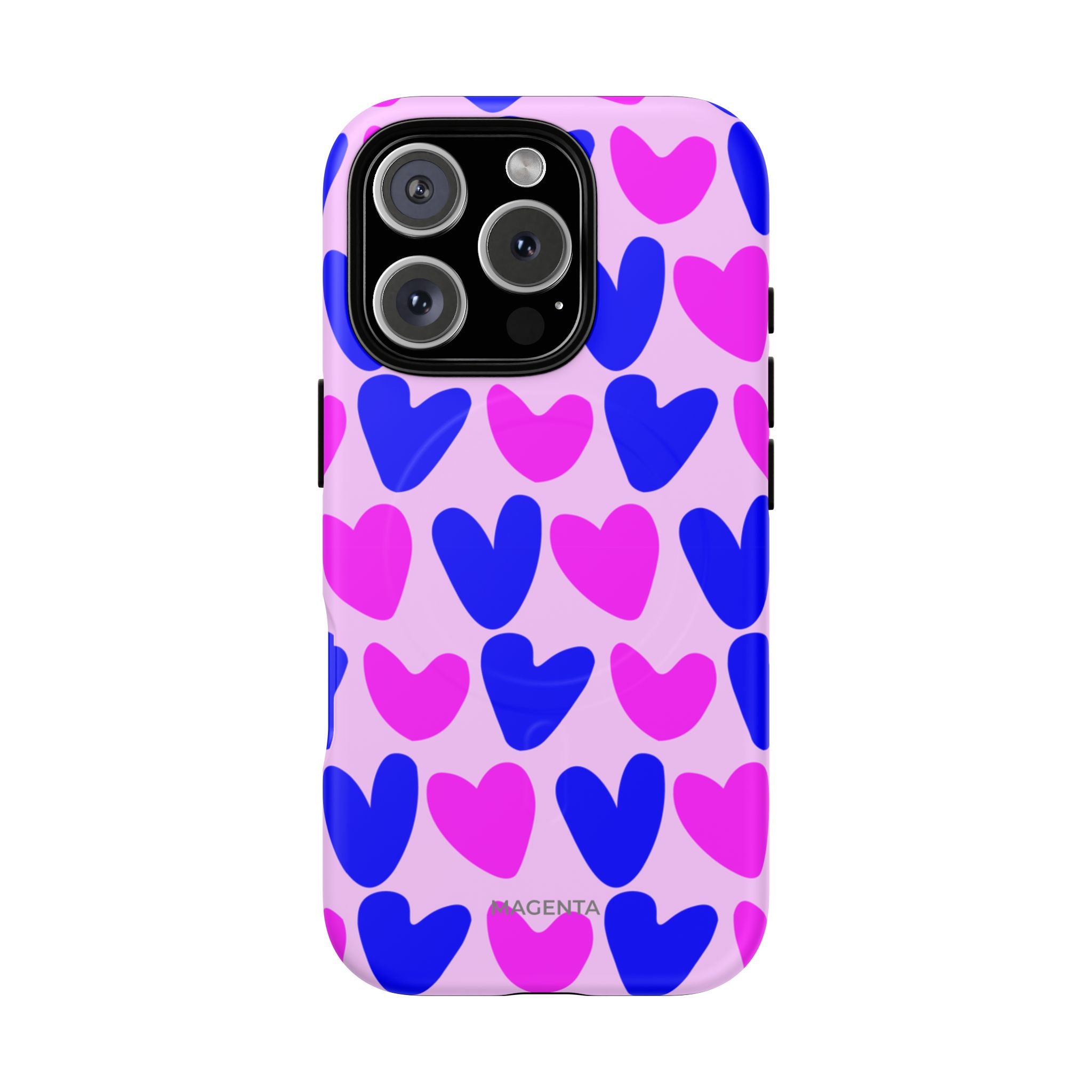 Neon Pop Heart Tough Mag Case