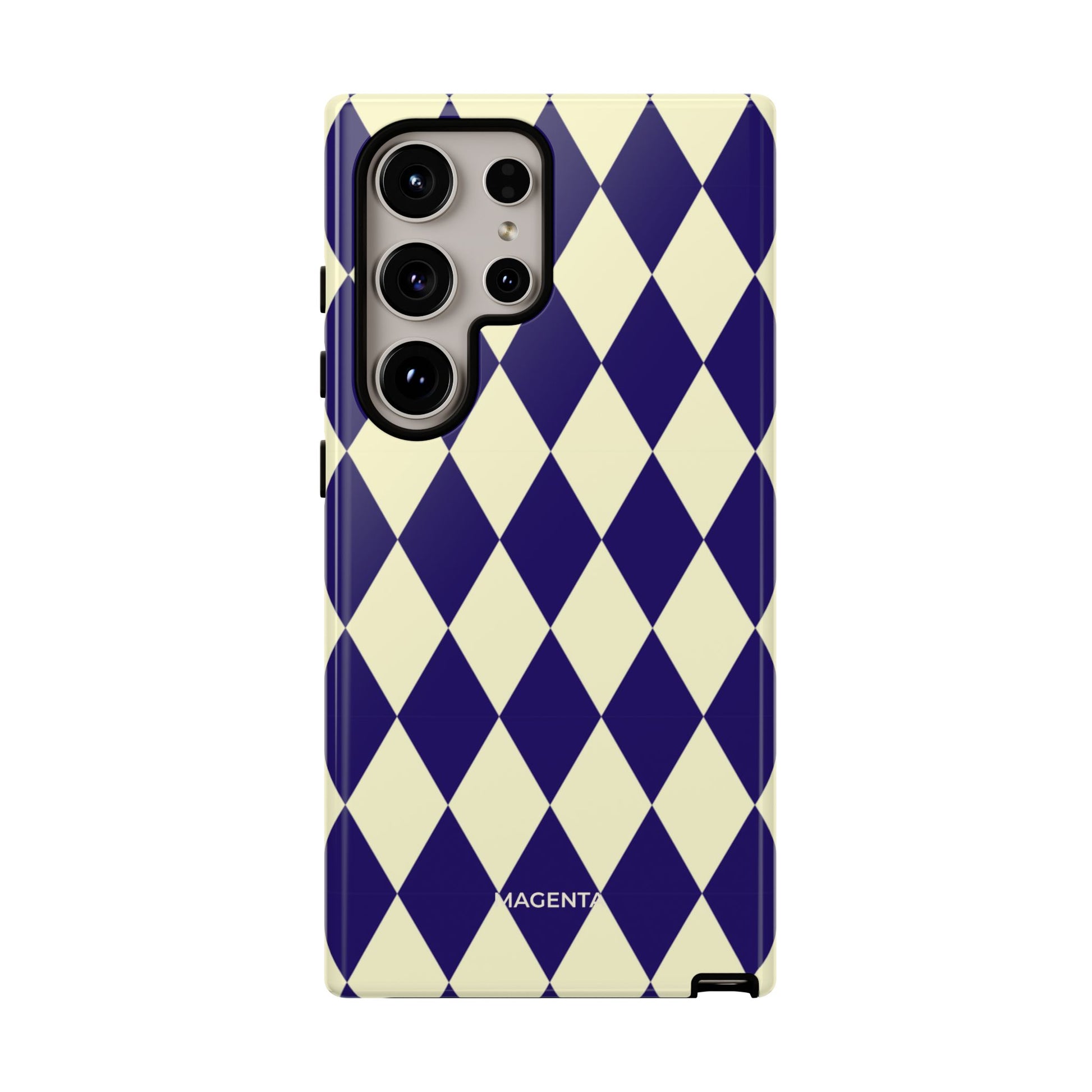 ์Navy & Cream Geometric Tough Case