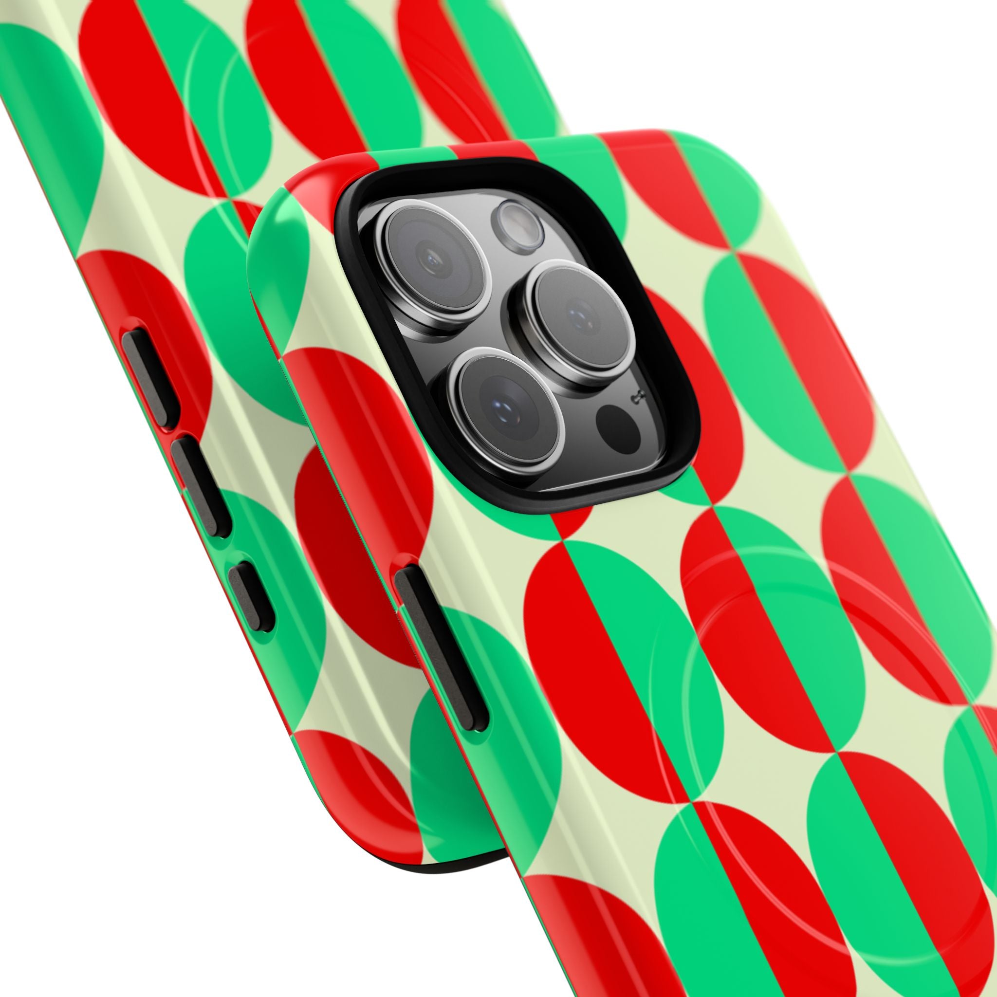 Red Green Circle Tough Mag Case