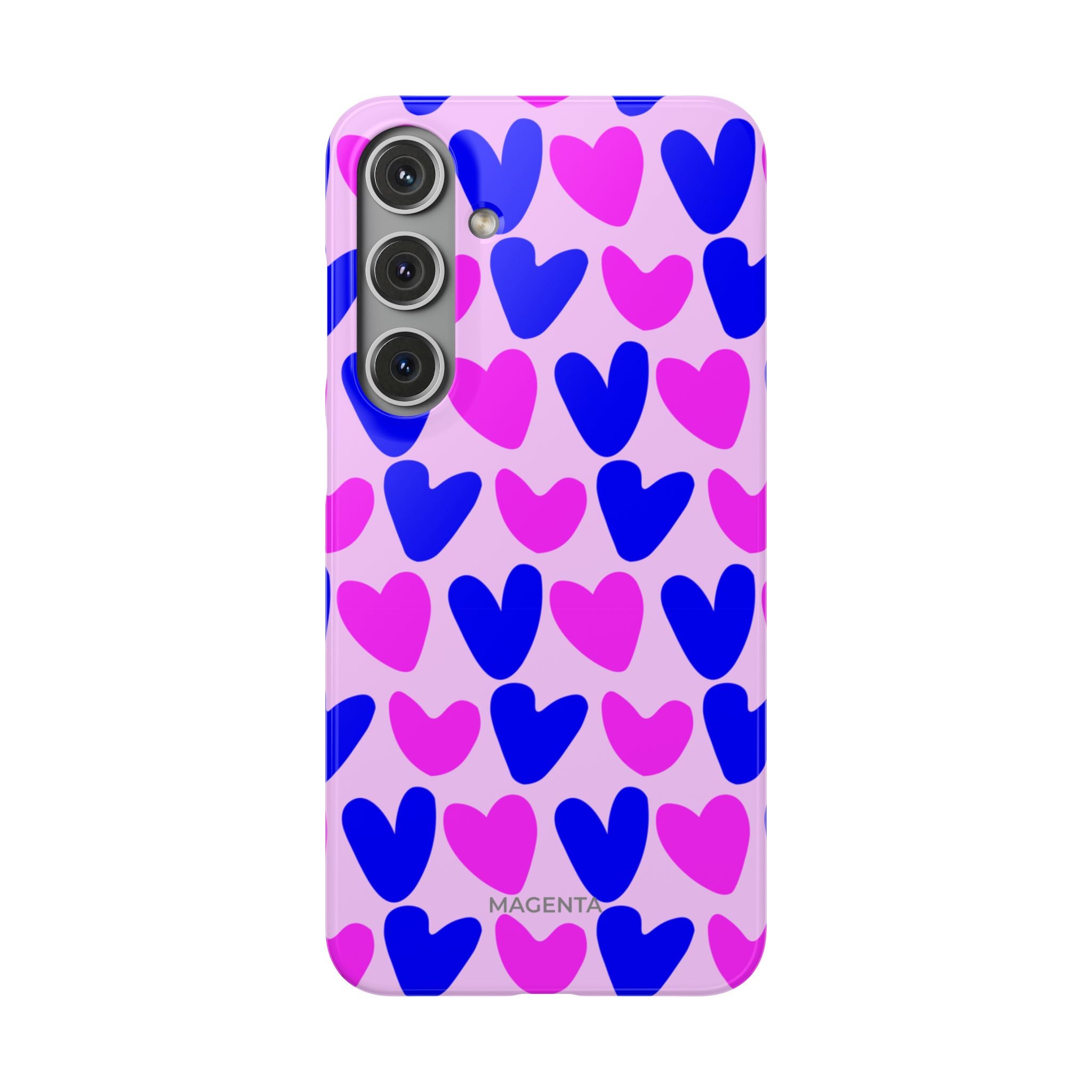 Neon Pop Hearts Snap Case