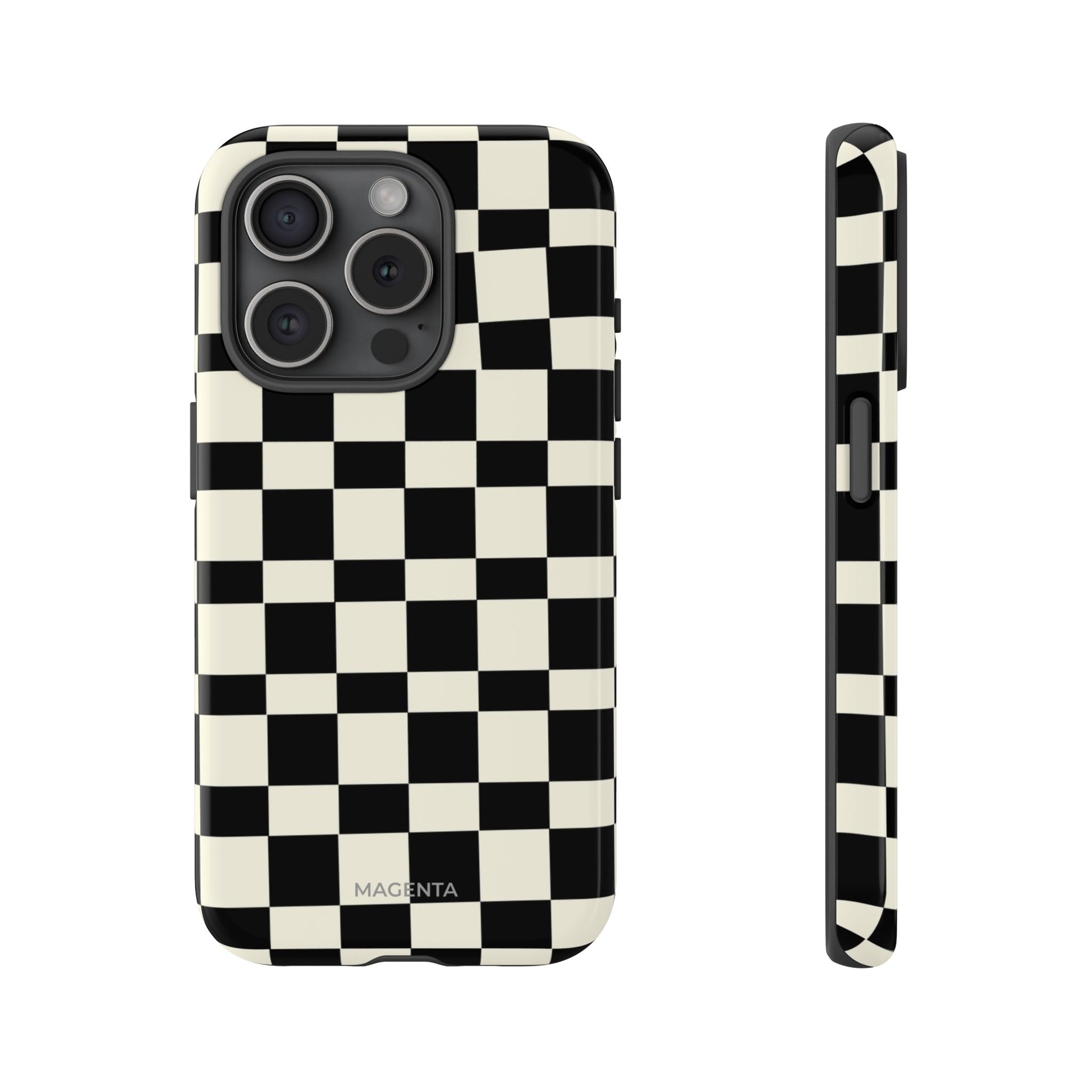 Black & White Check Tough Case