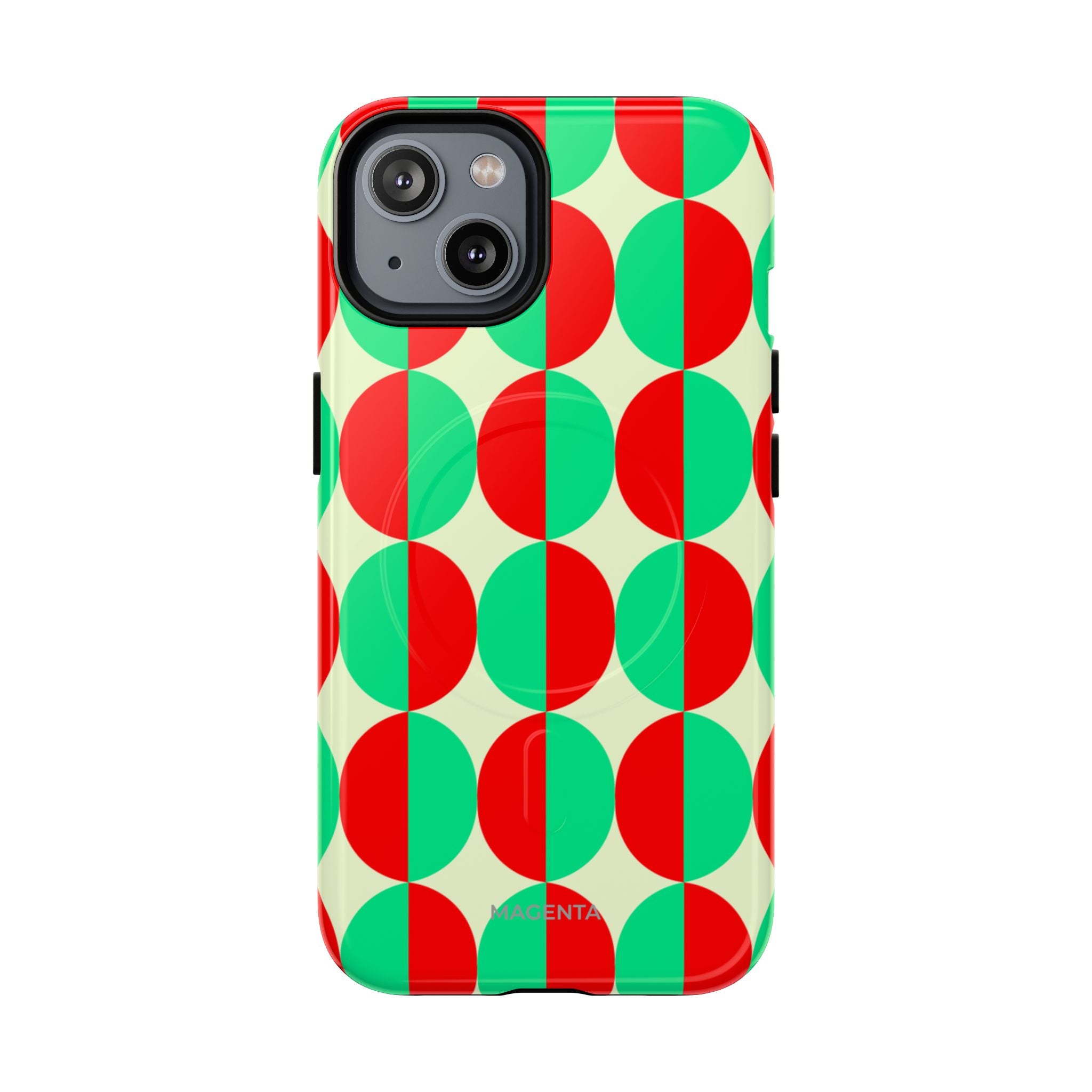 Red Green Circle Tough Mag Case