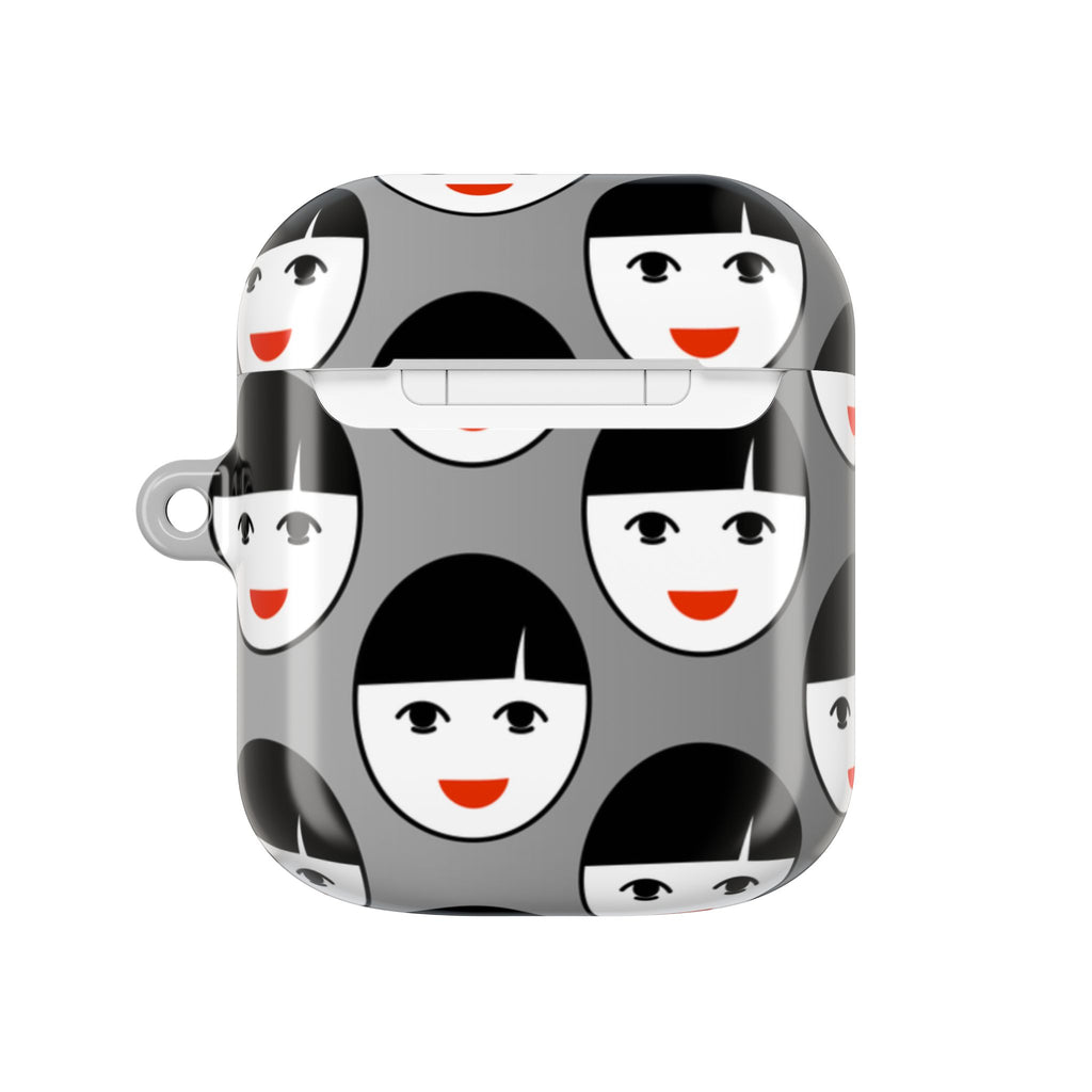 The Girl With Red Lipstick AirPods Gen 2 Case - Grey