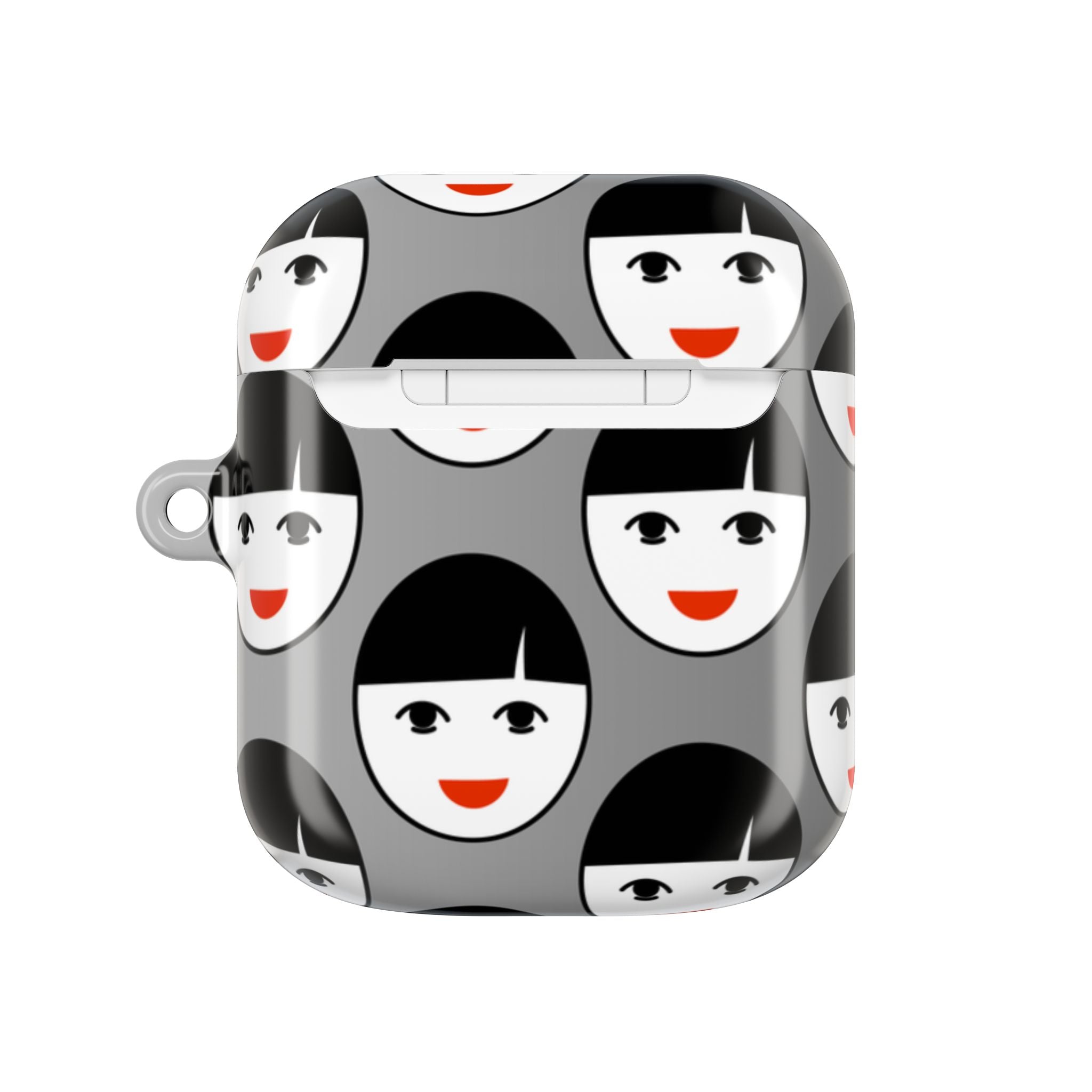 The Girl With Red Lipstick AirPods Gen 2 Case - Grey