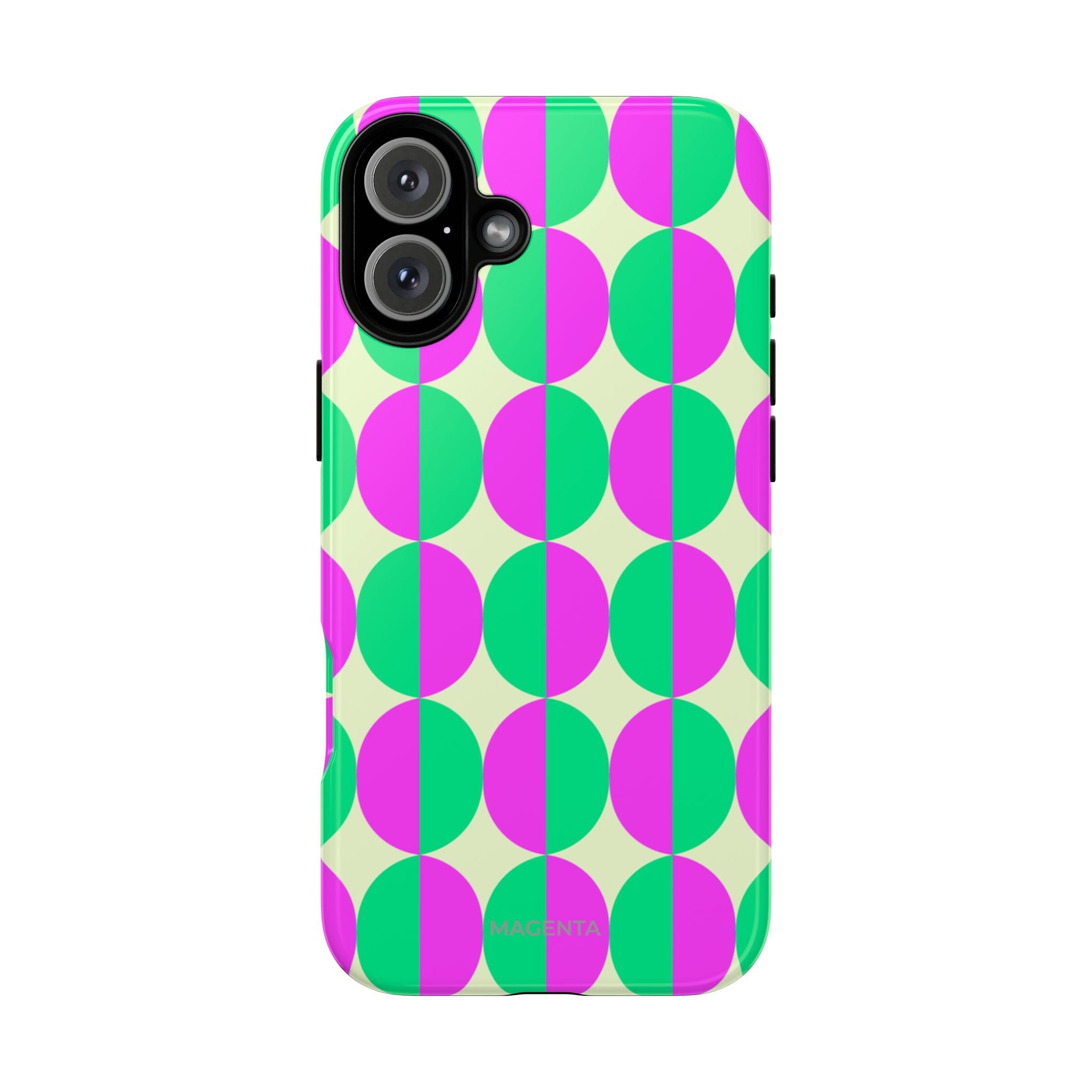 Pink Green Circle Tough Case
