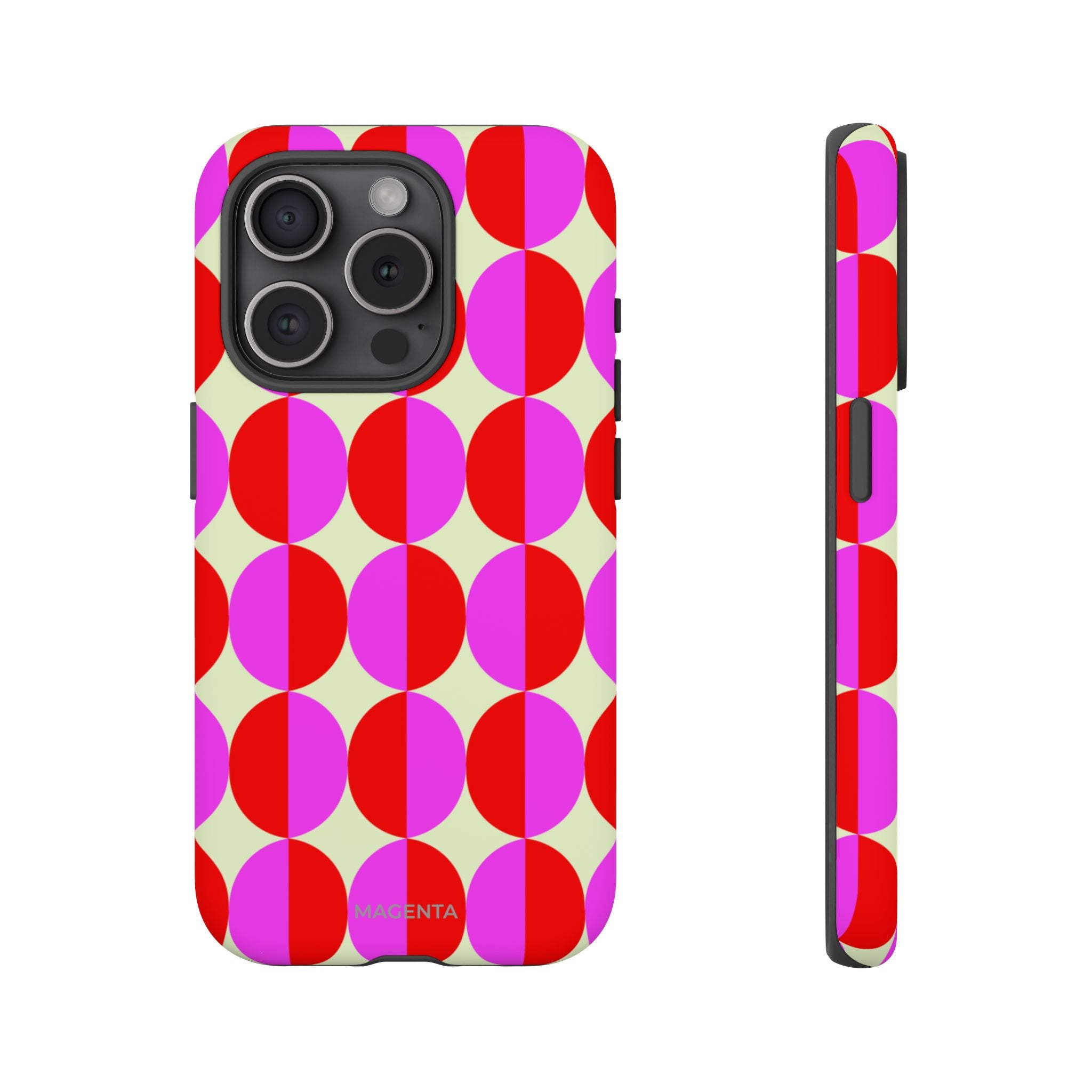 Red Pink Circle Tough Case