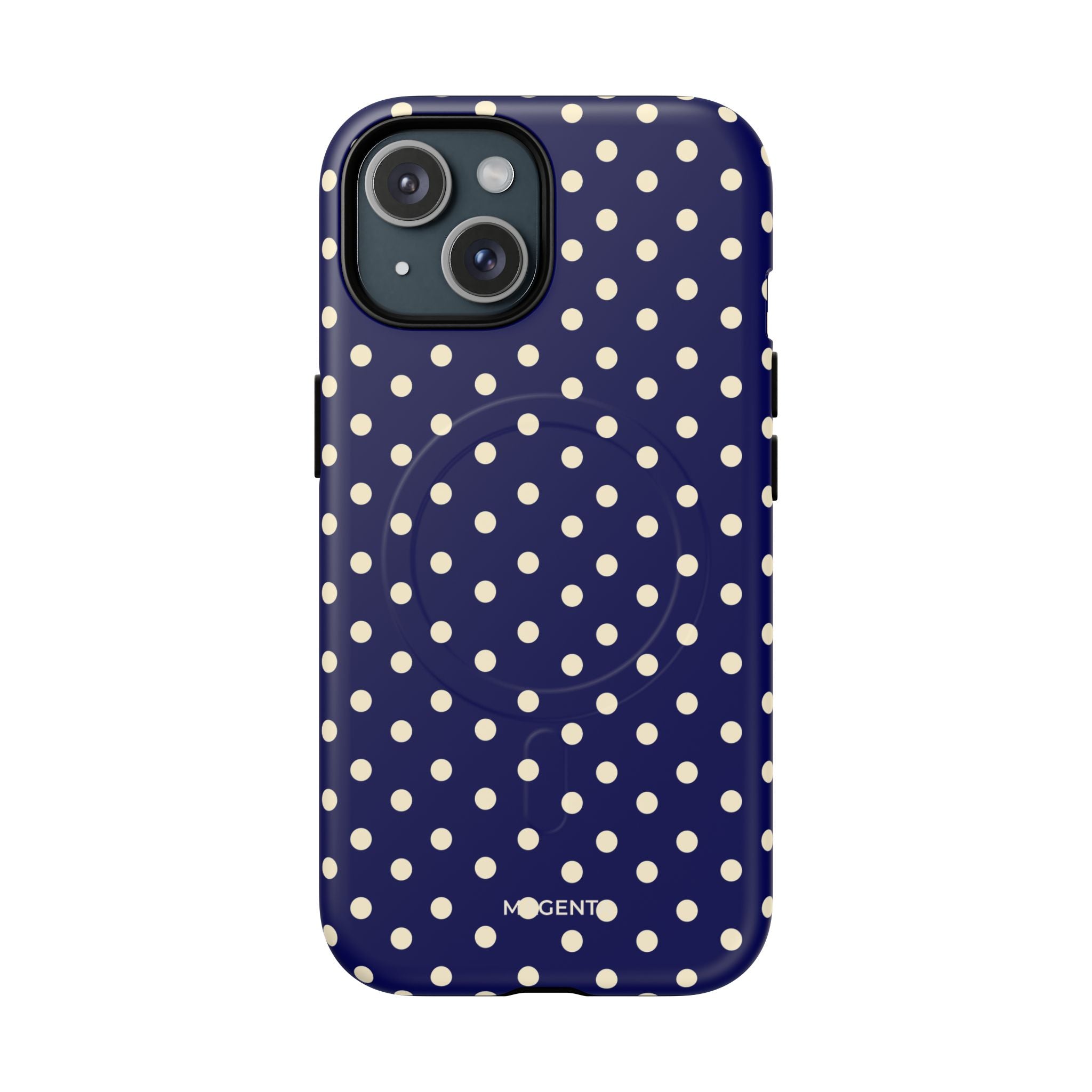 Cream On Navy Tough Magnetic Case