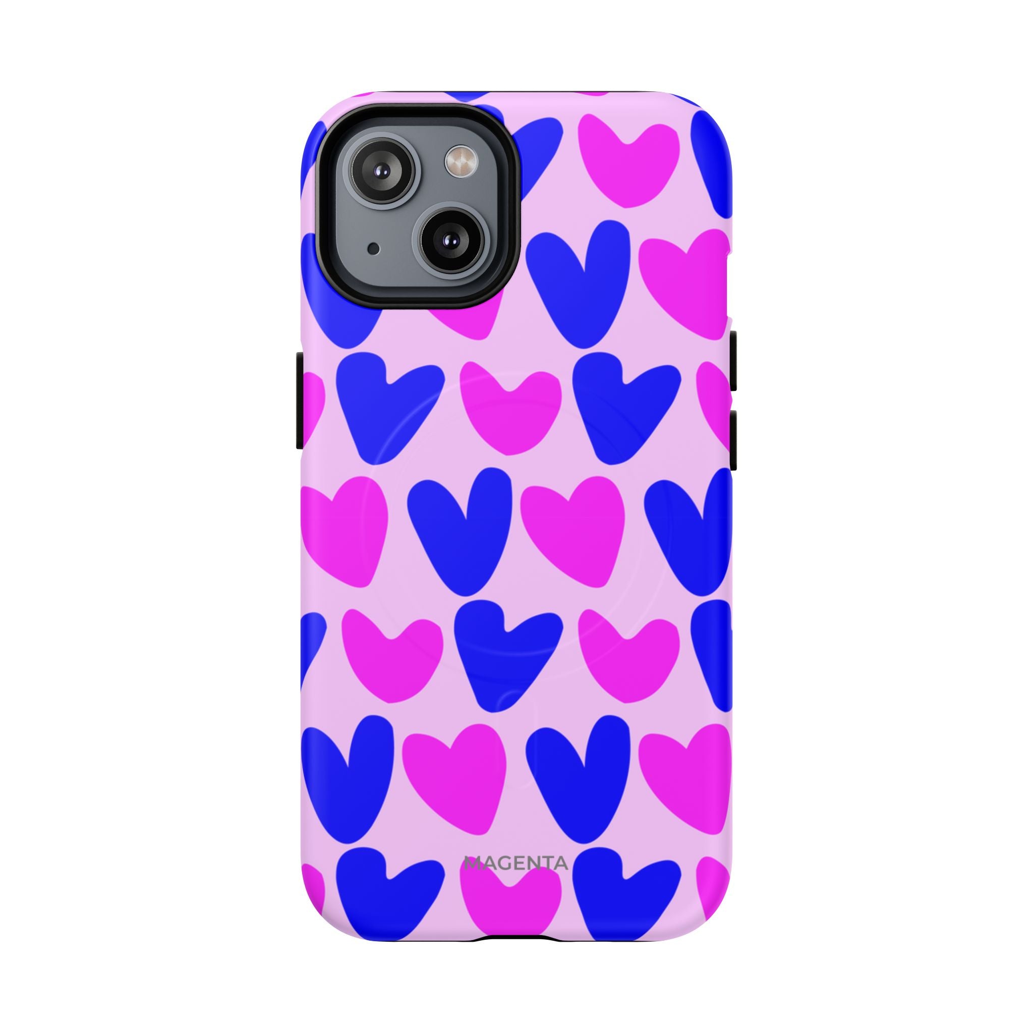 Neon Pop Heart Tough Mag Case