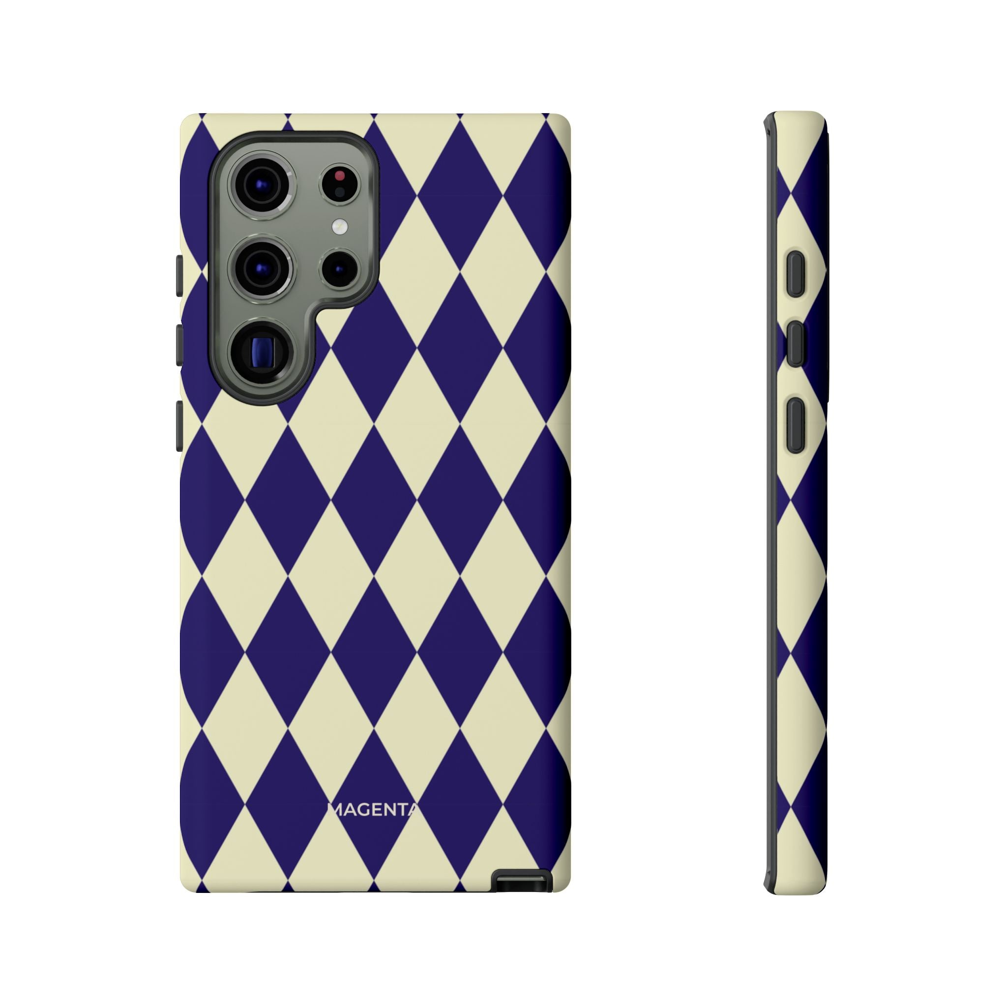 ์Navy & Cream Geometric Tough Case