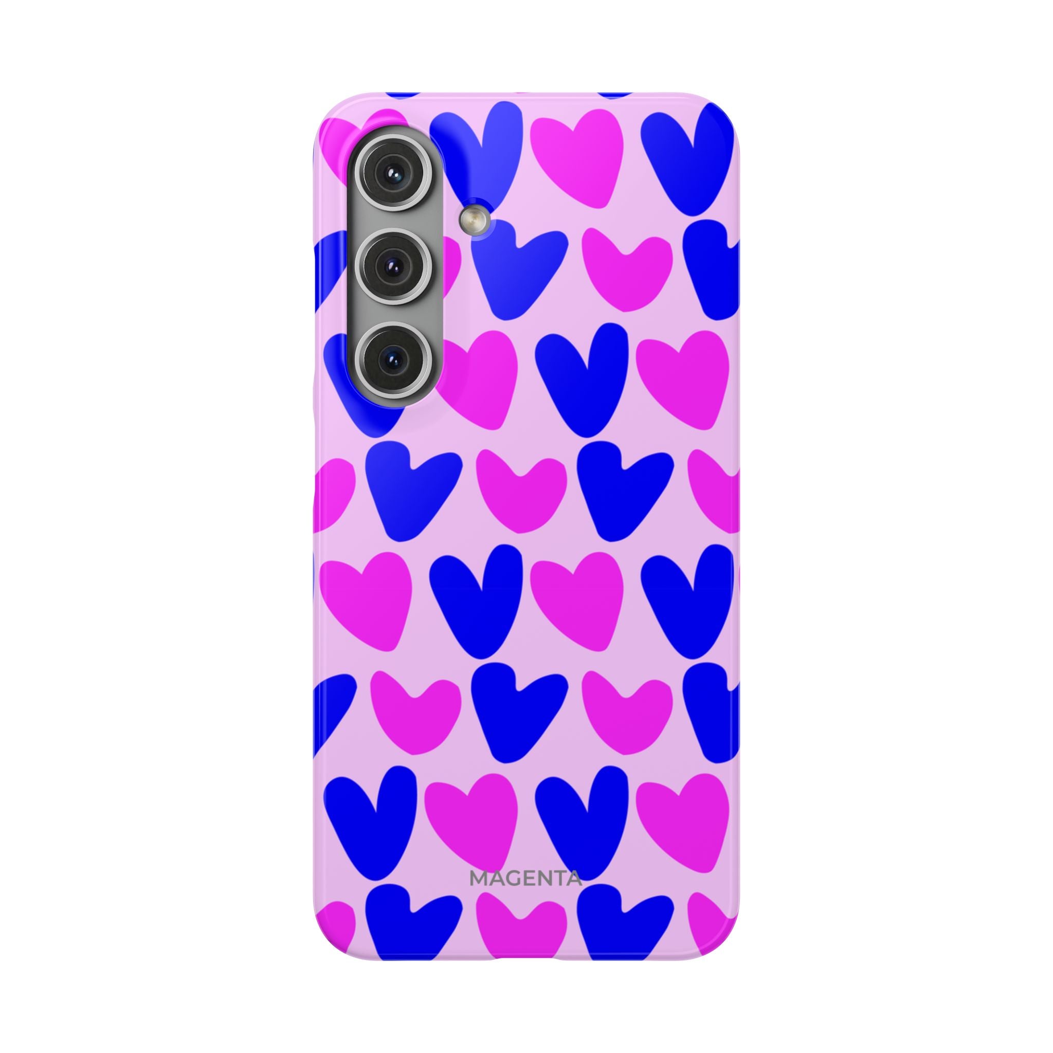Neon Pop Hearts Snap Case