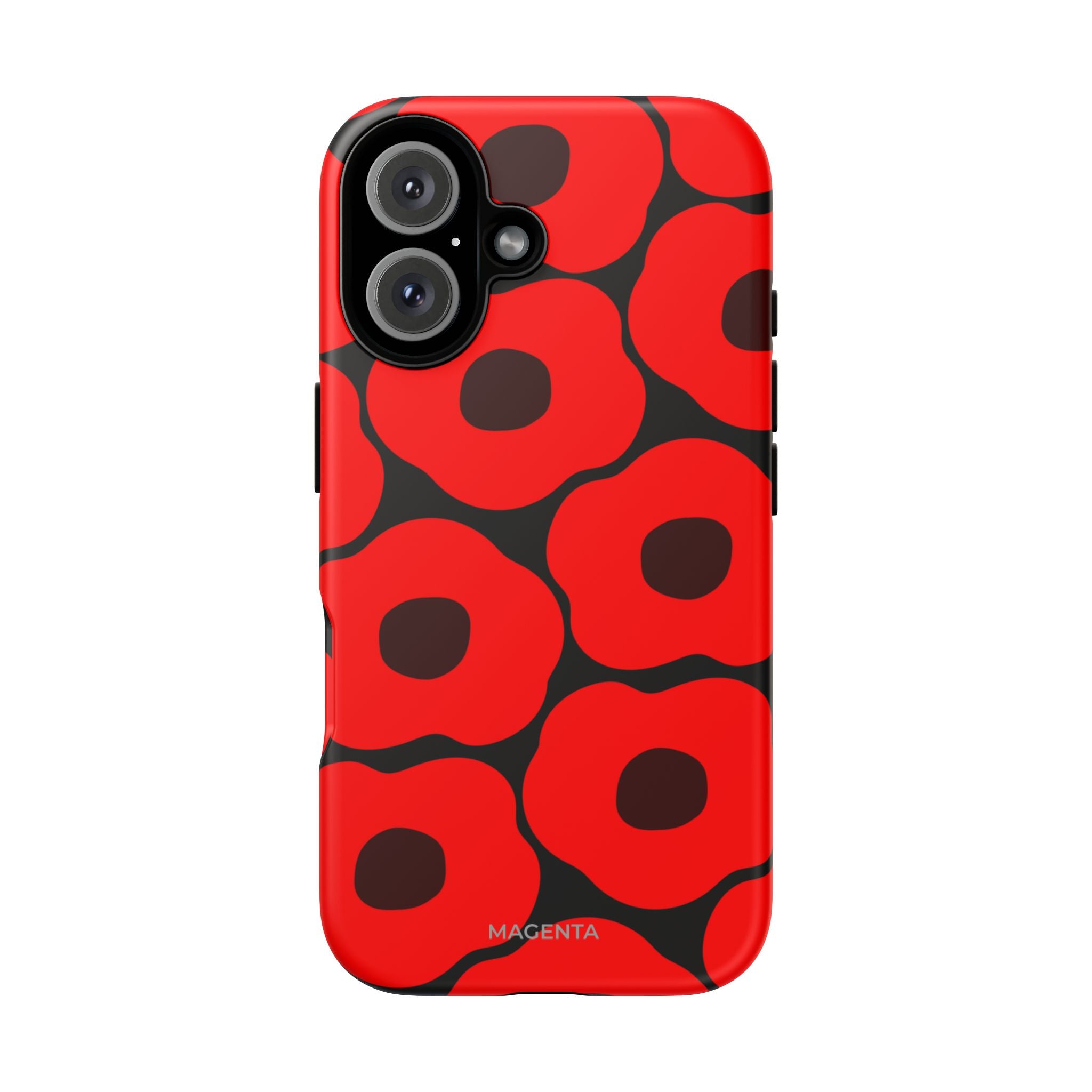 Red Poppy On ฺBlack Tough Case