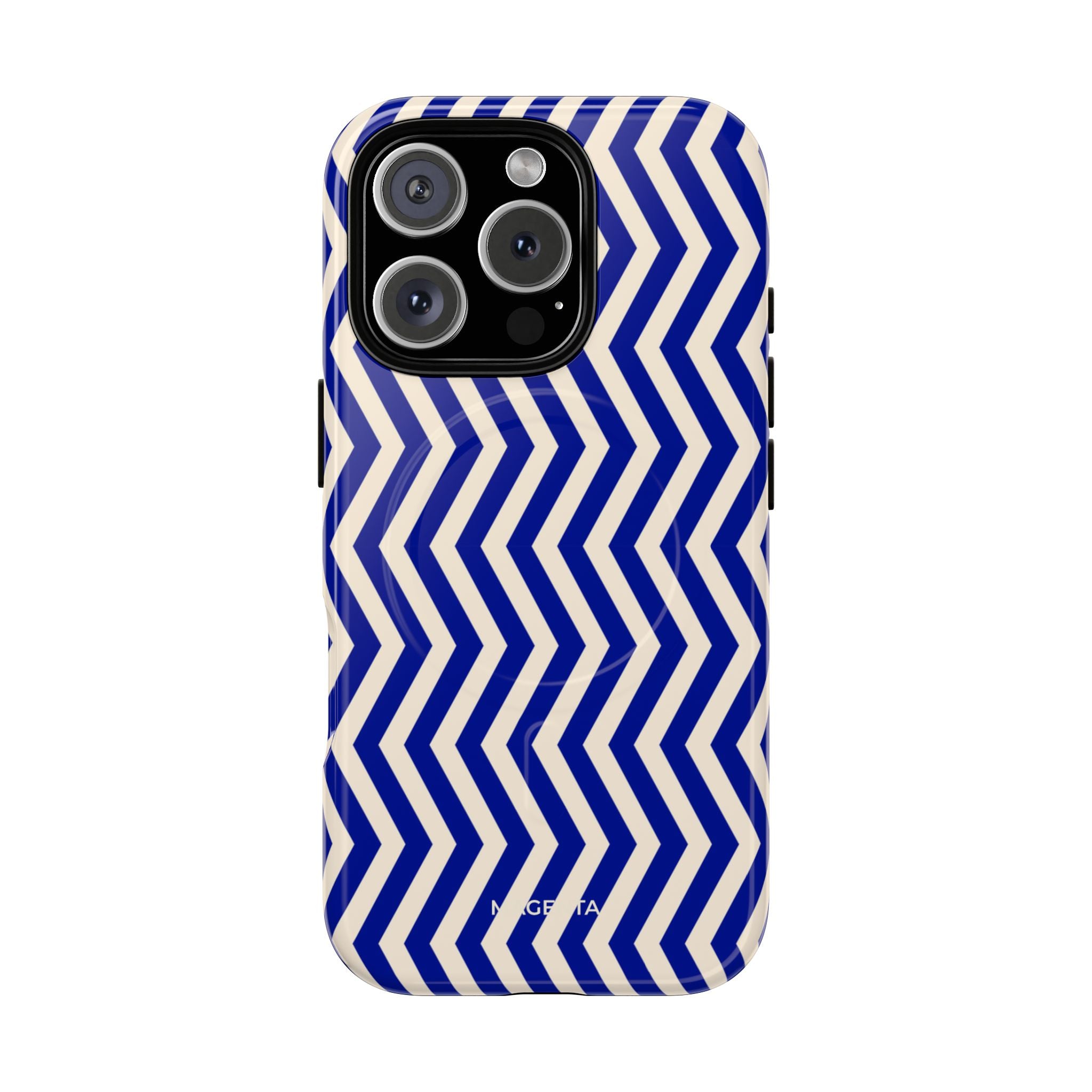 Blue Chevron Tough Mag Case