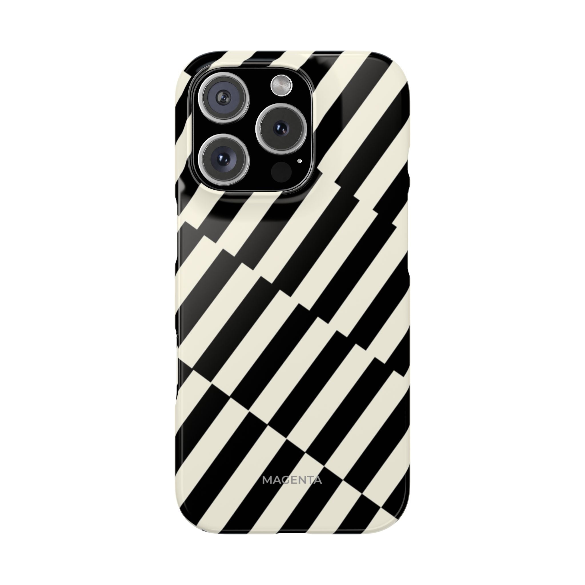 Black & White Crosswalk Snap Case