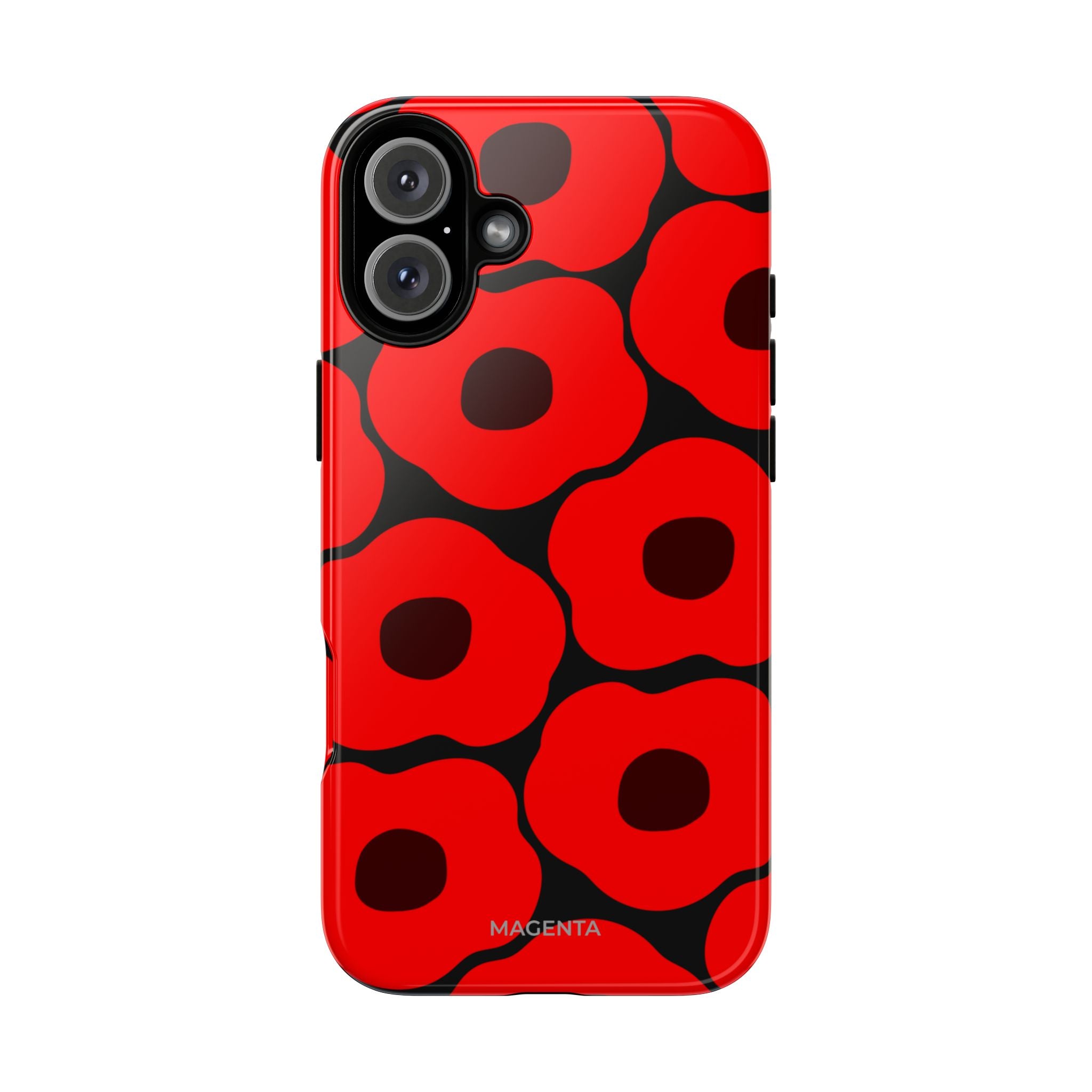 Red Poppy On ฺBlack Tough Case