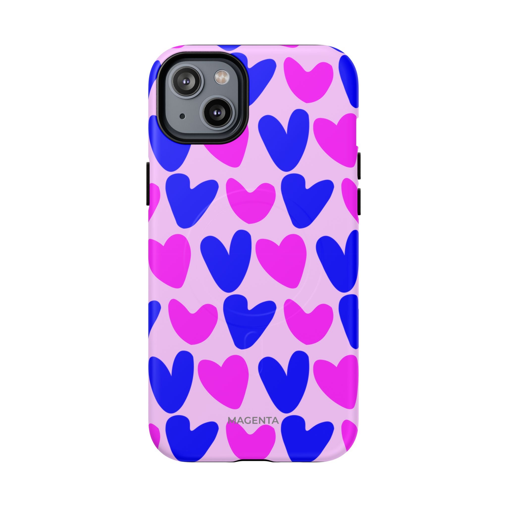 Neon Pop Heart Tough Mag Case