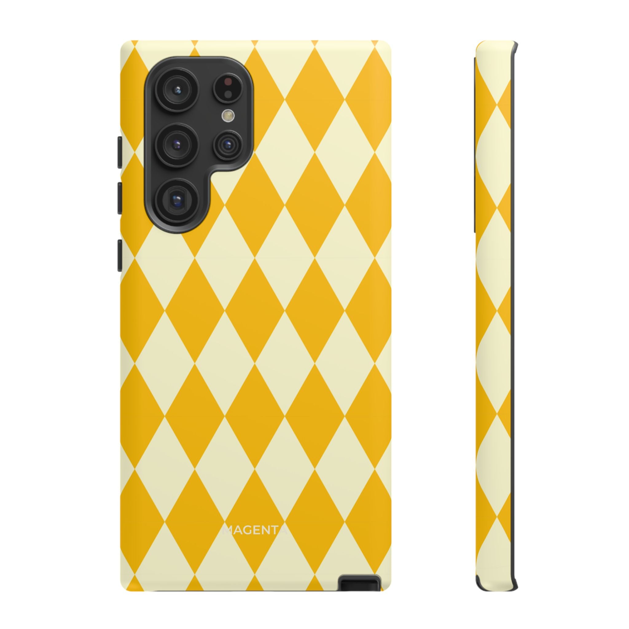 Yellow & Cream Geometric Tough Case
