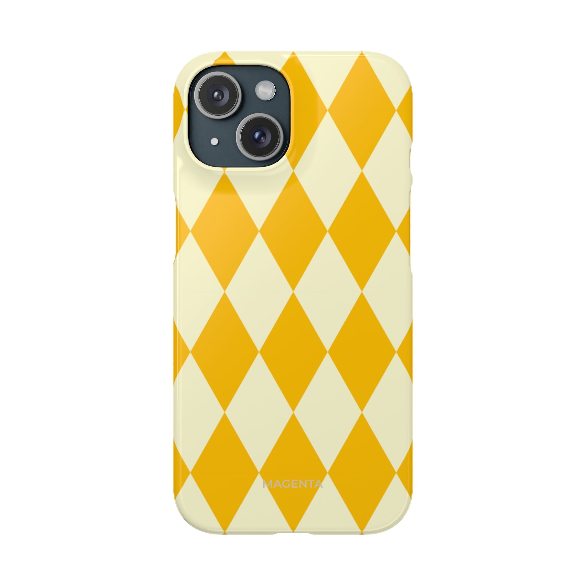 Yellow & Cream Geometric Snap Case