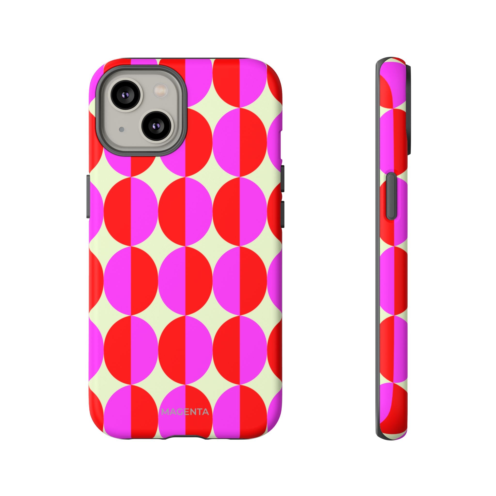 Red Pink Circle Tough Case