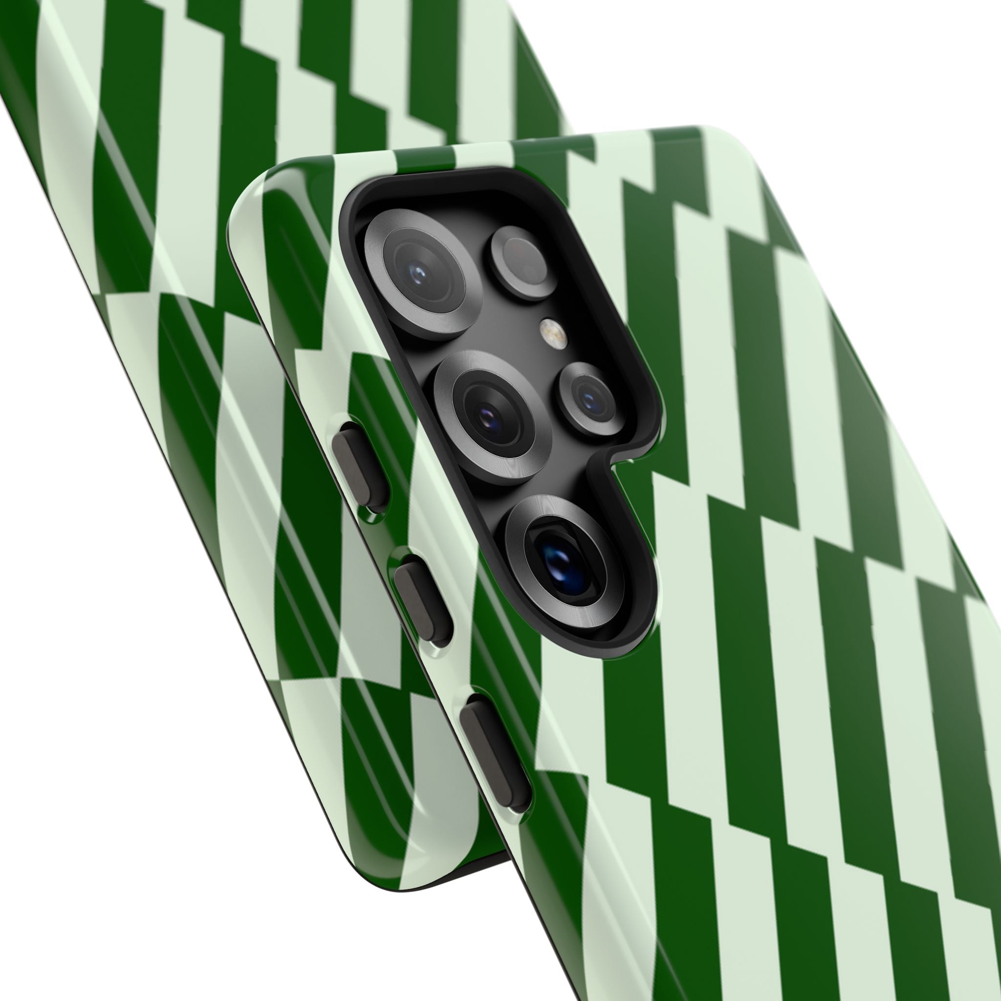 Deep Green Stripes Tough Case