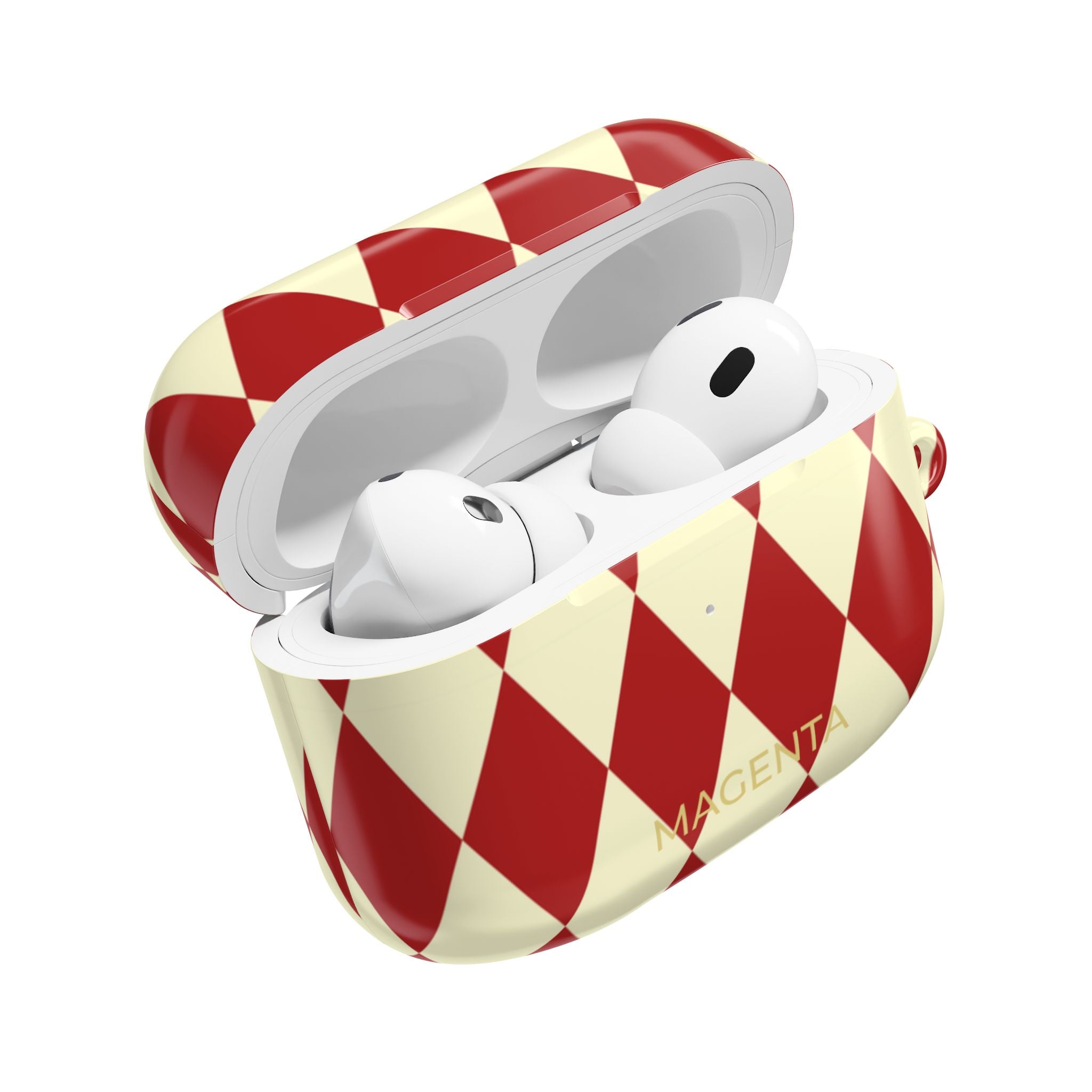 Maroon & Cream Geometric AirPods Pro Gen 1 Case