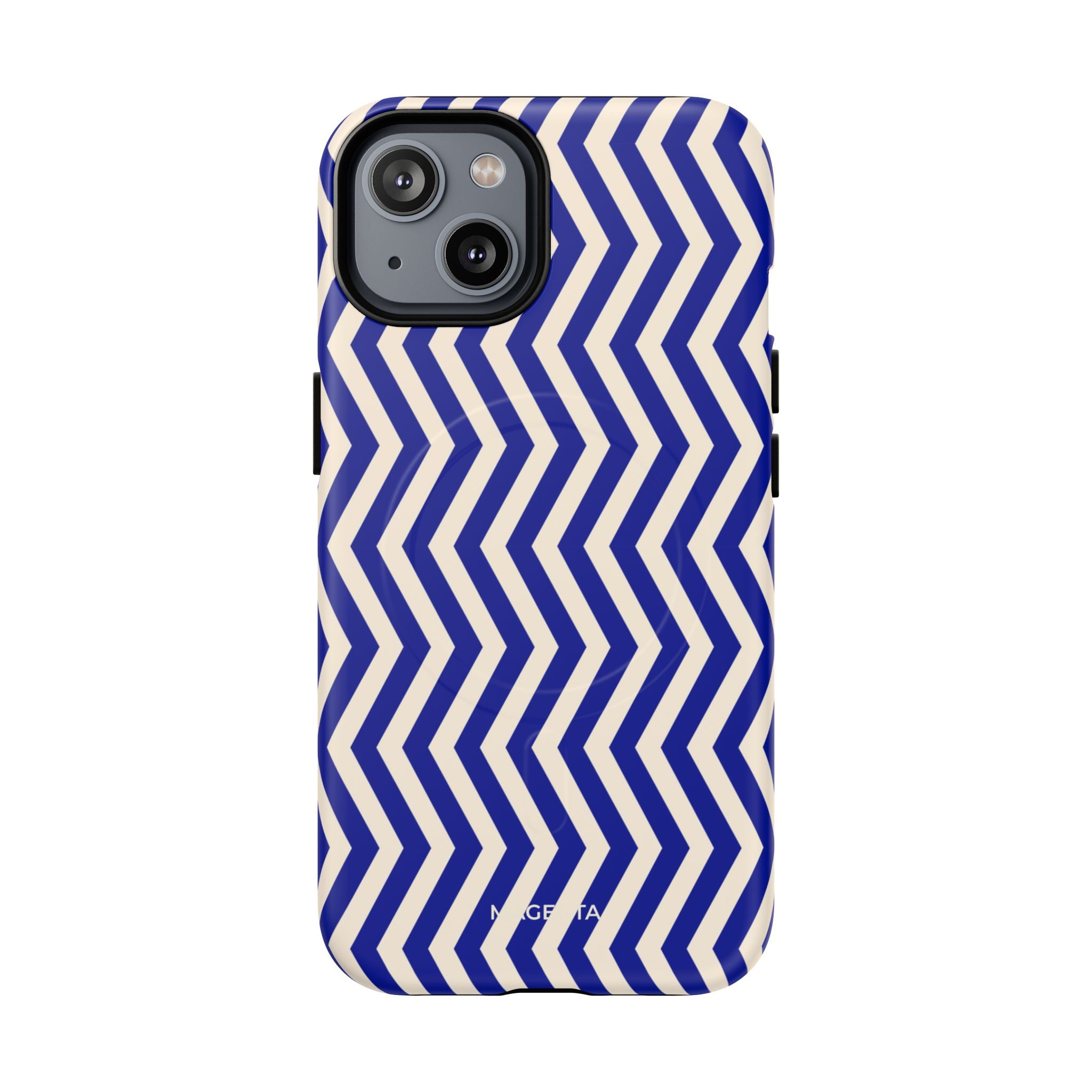 Blue Chevron Tough Mag Case