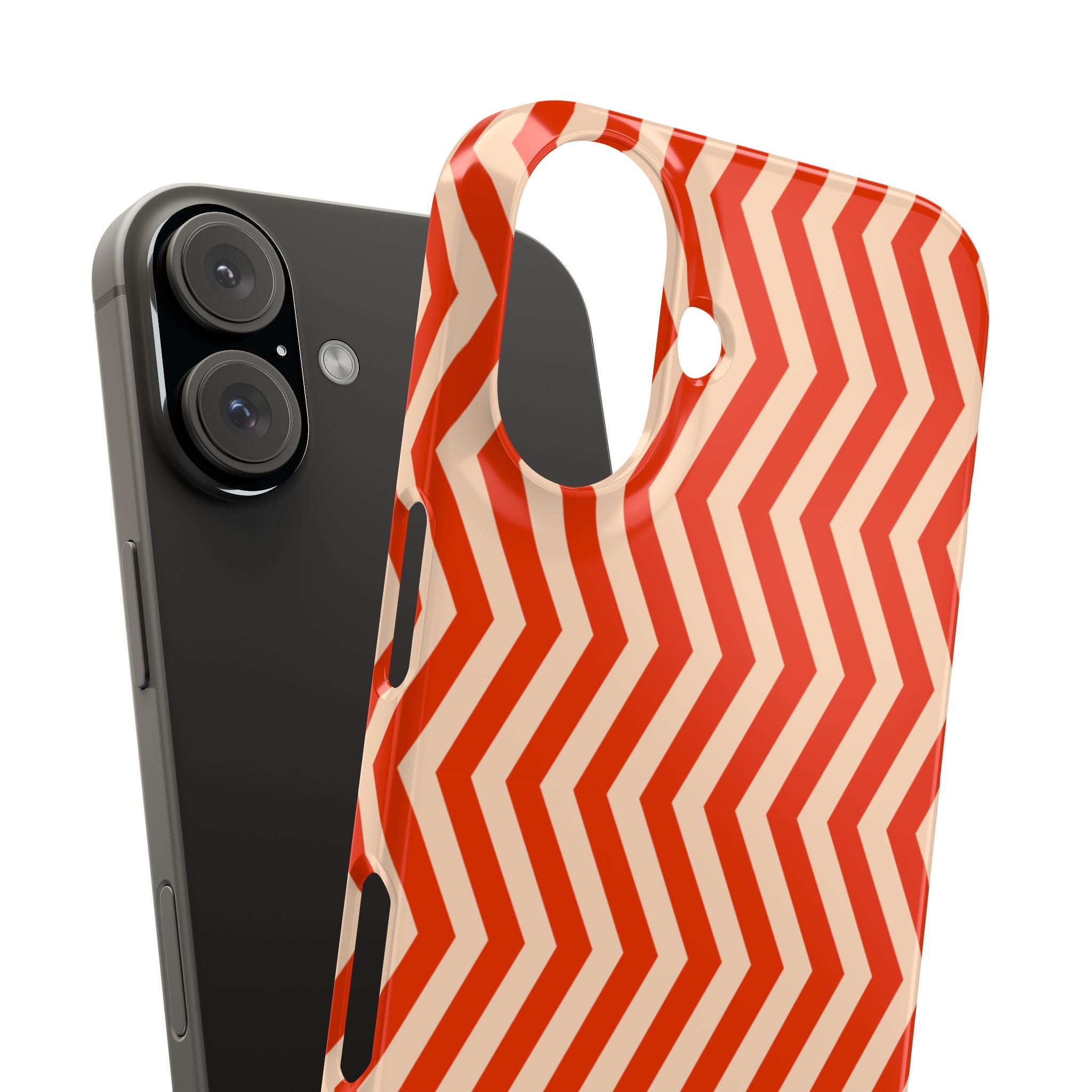 Red Chevron Snap Case