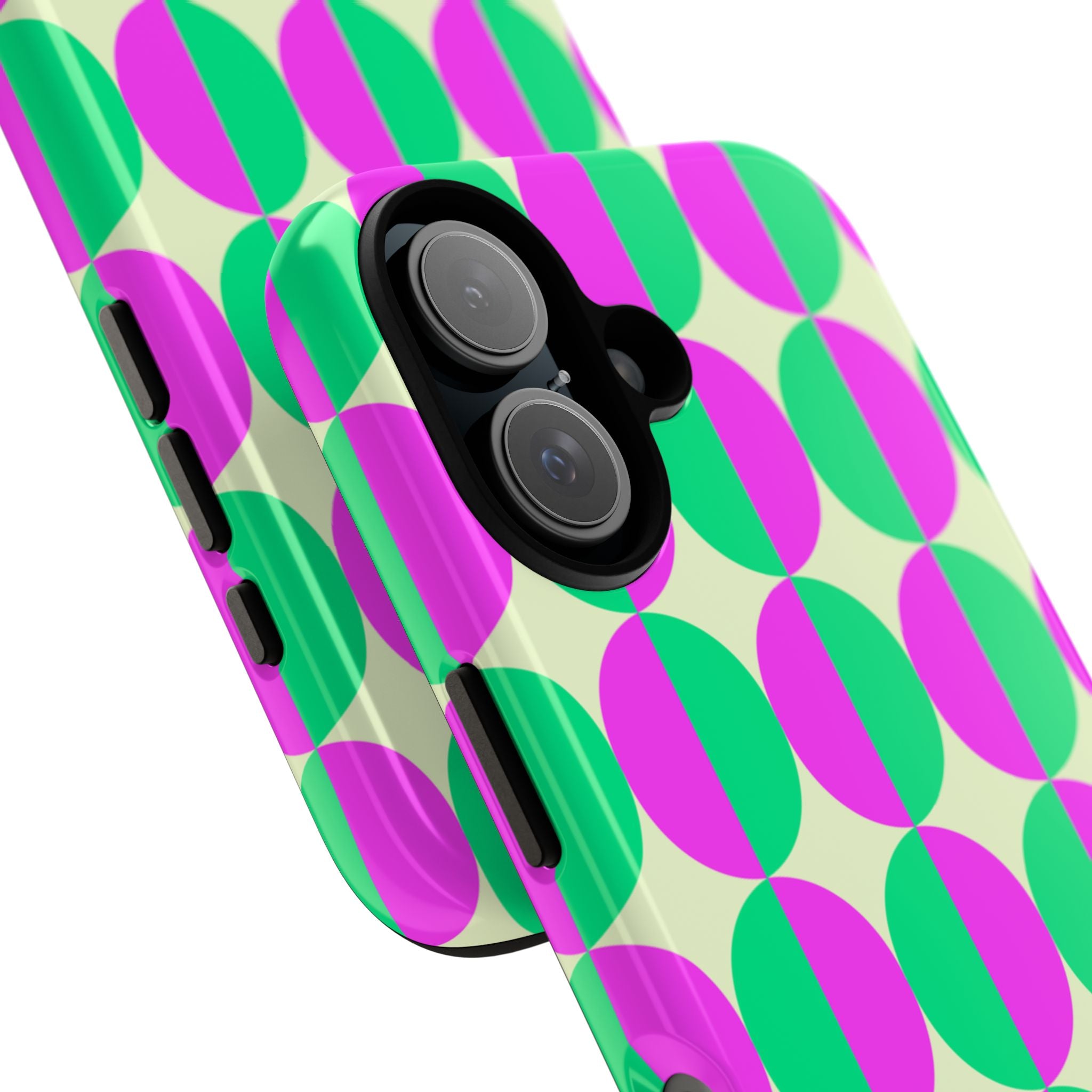 Pink Green Circle Tough Case