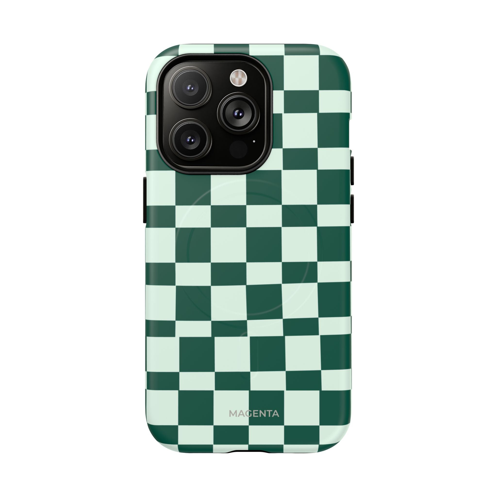Deep Green Check Tough Magnetic Case
