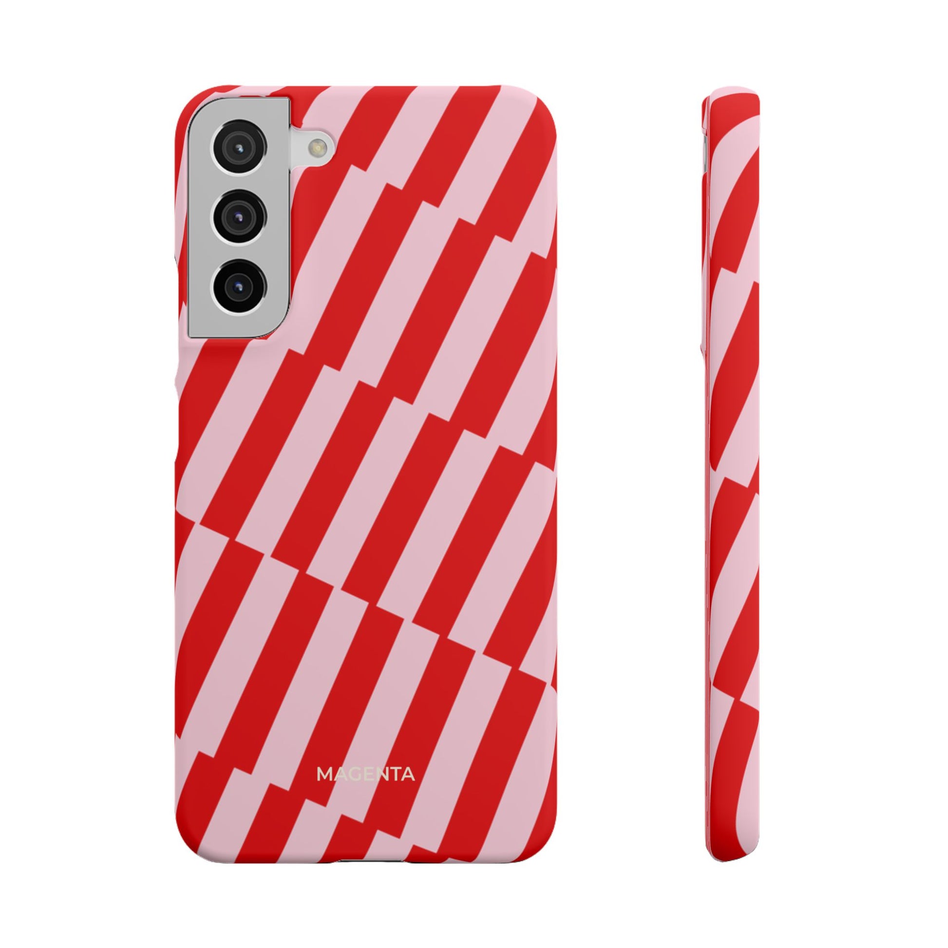 Cherry Pinstripe Snap Case