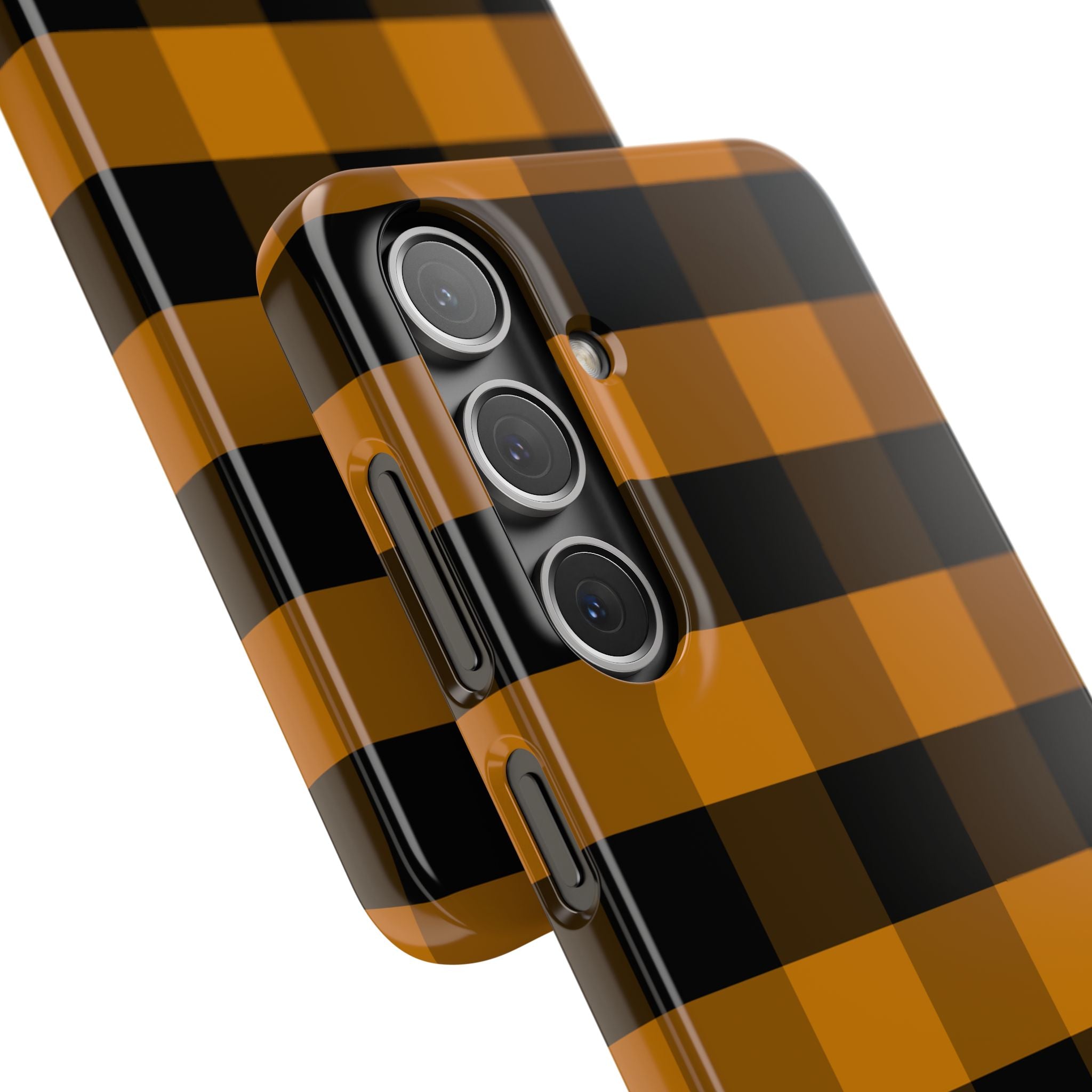 Golden Plaid Snap Case