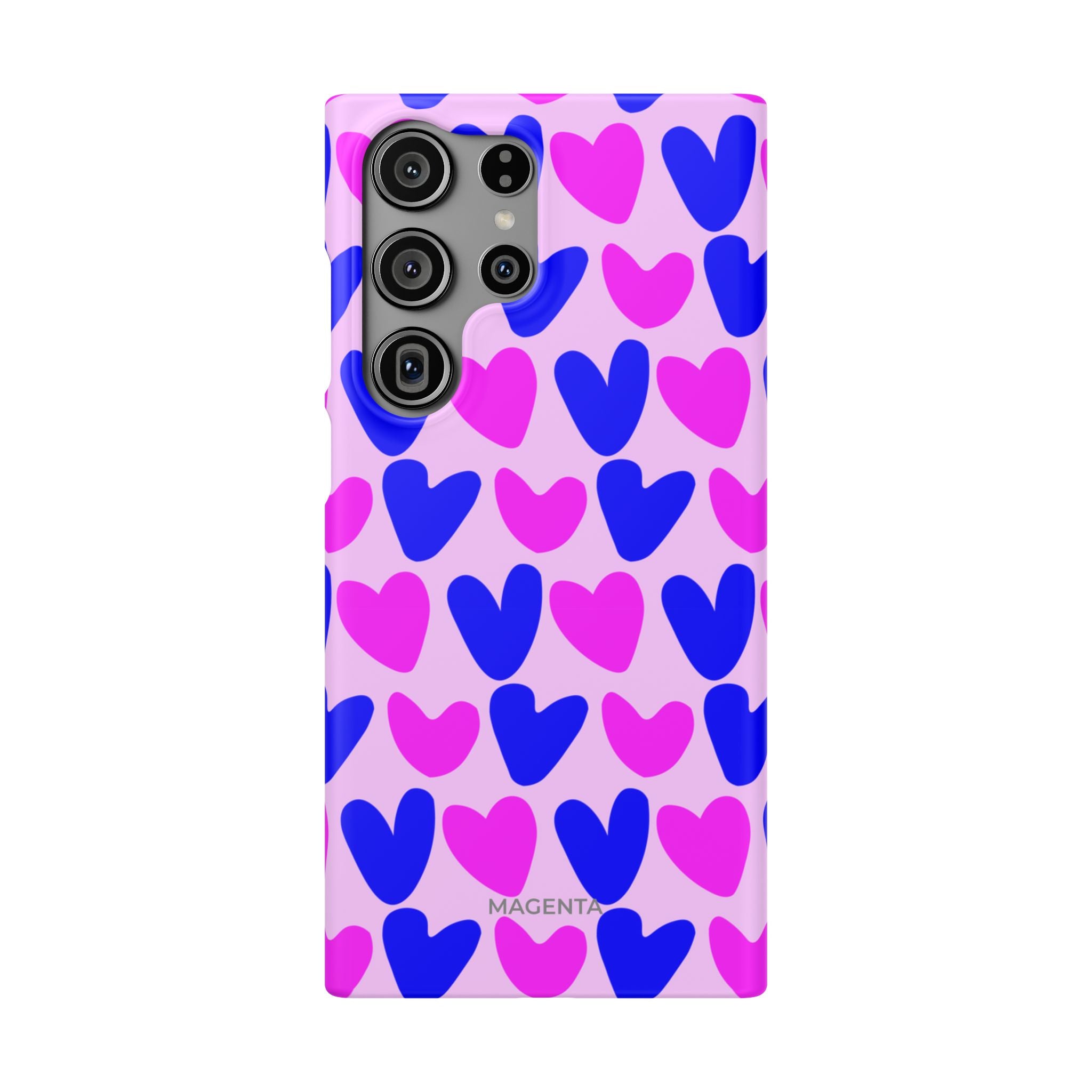 Neon Pop Hearts Snap Case