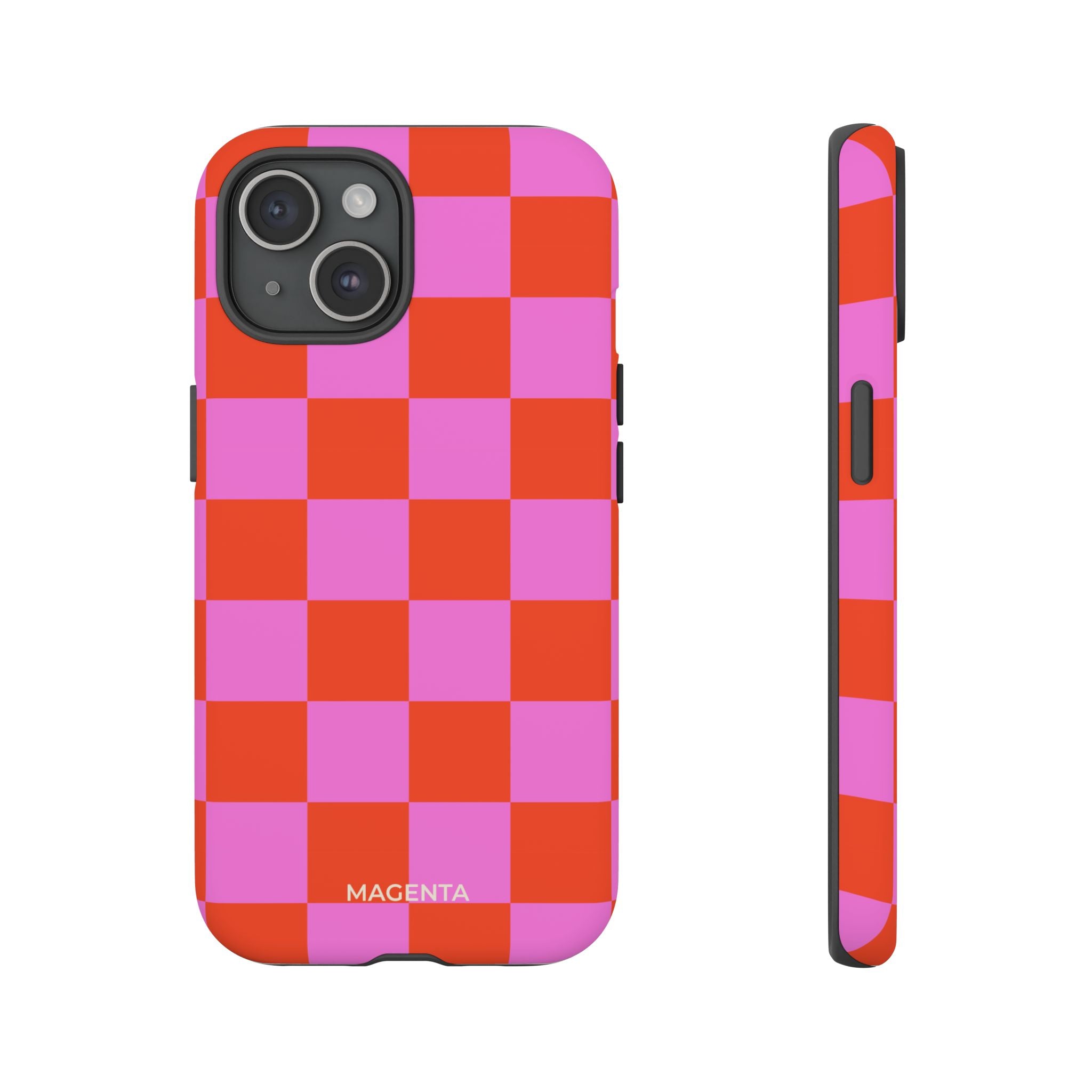 Pink & Orange Checkmate Tough Case