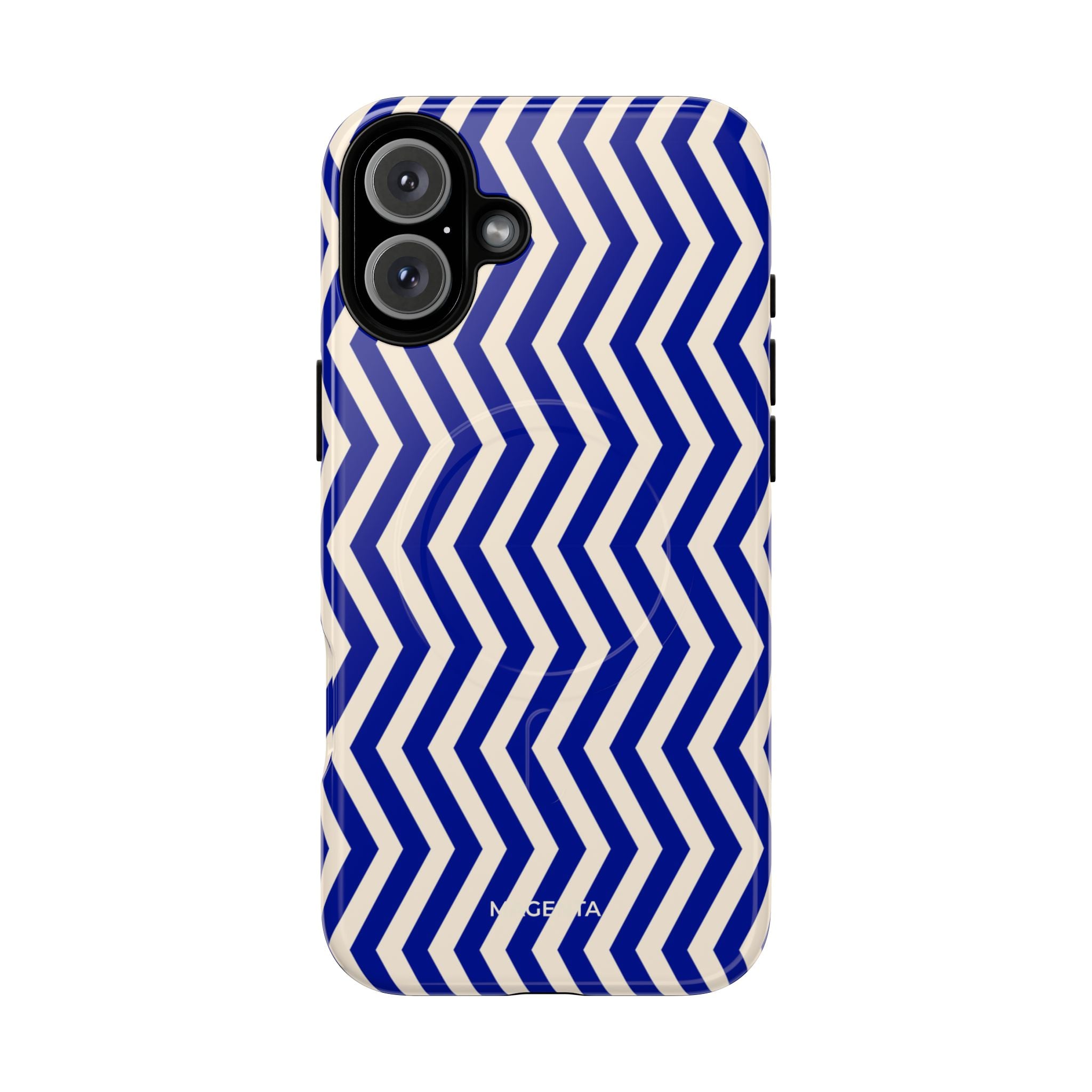 Blue Chevron Tough Mag Case