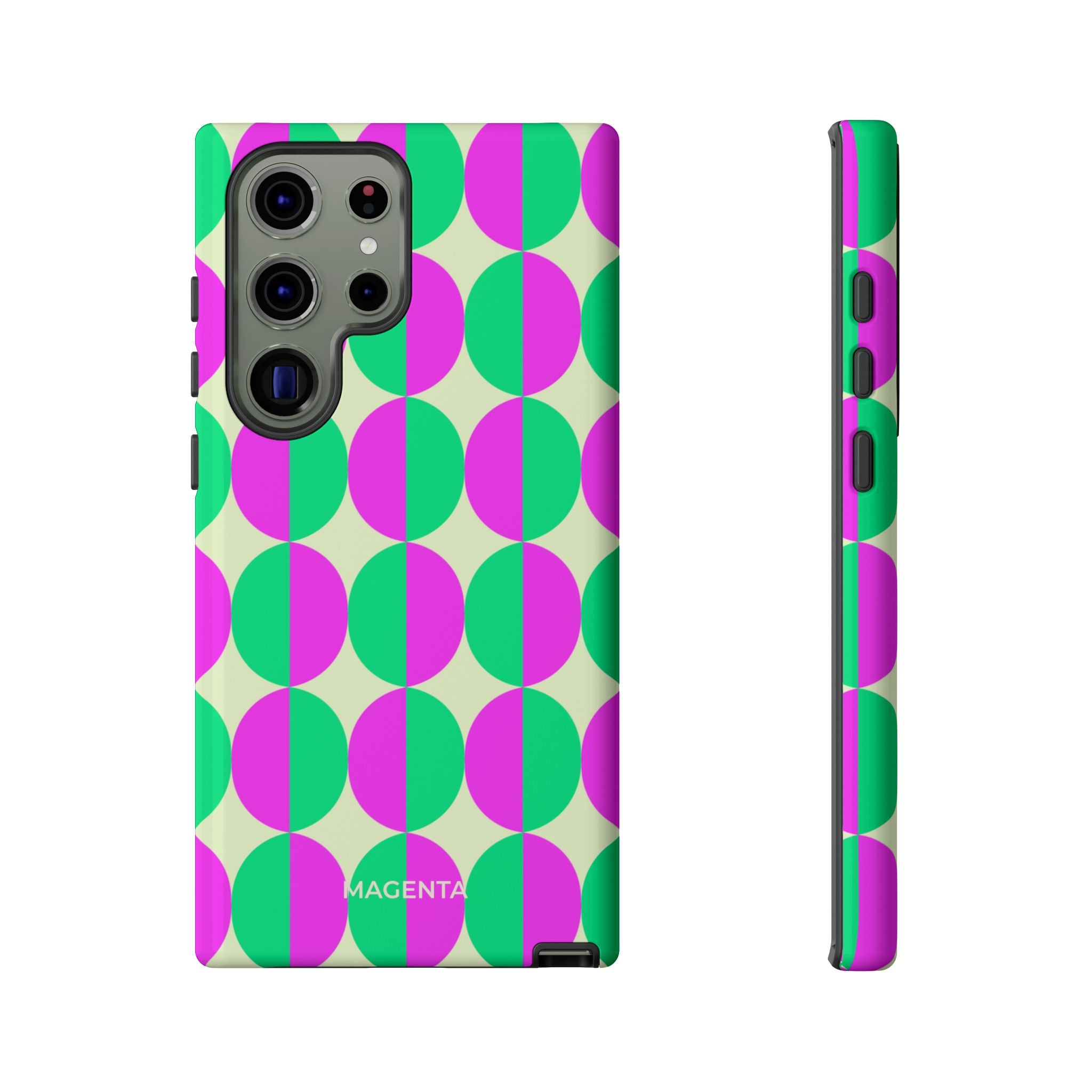 Purple Green Circle Tough Case