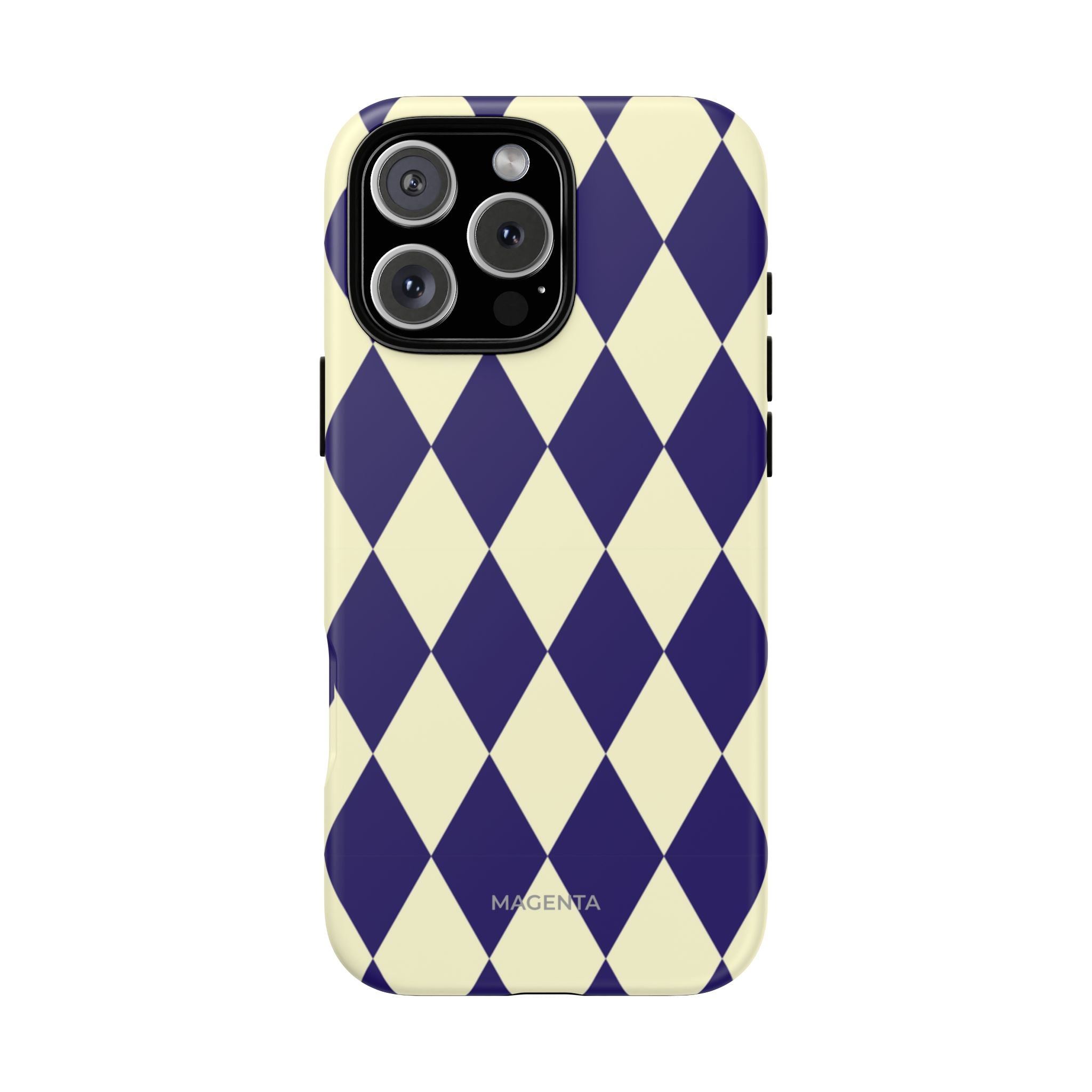Navy & Cream Geometric Tough Case