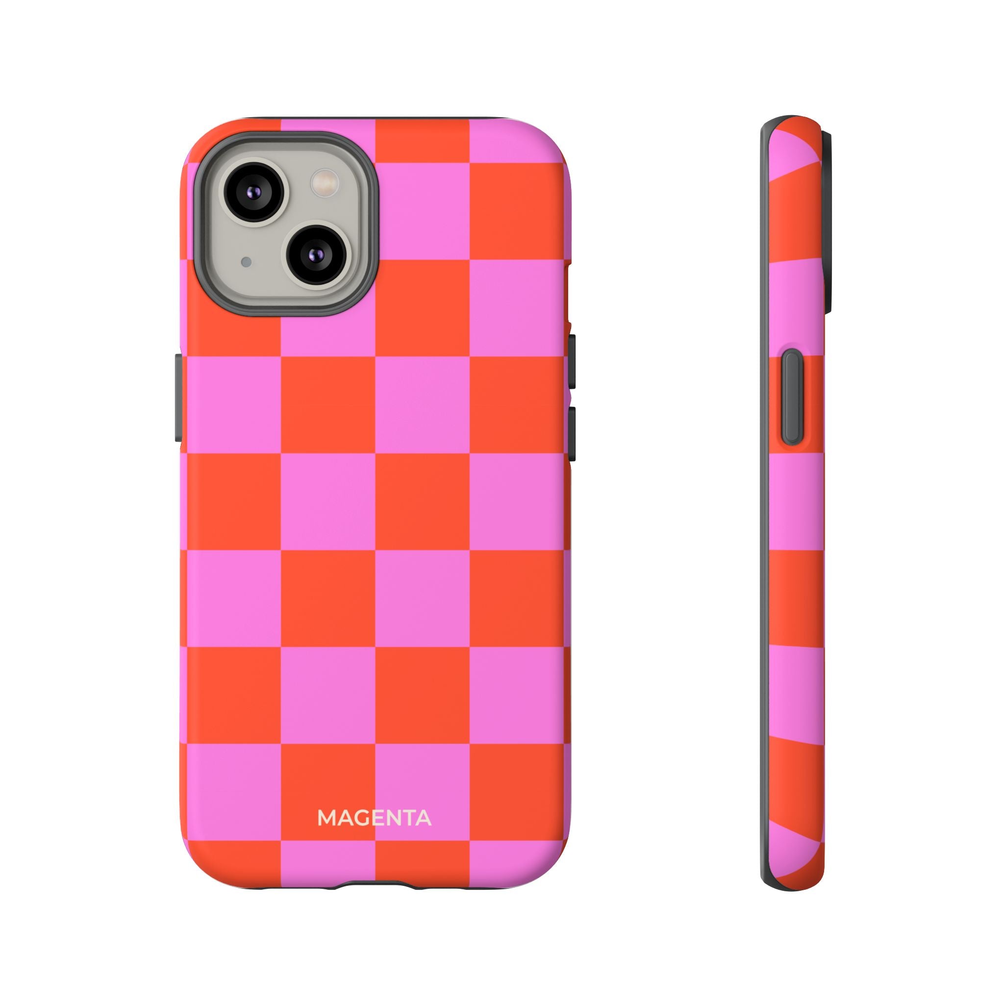 Pink & Orange Checkmate Tough Case
