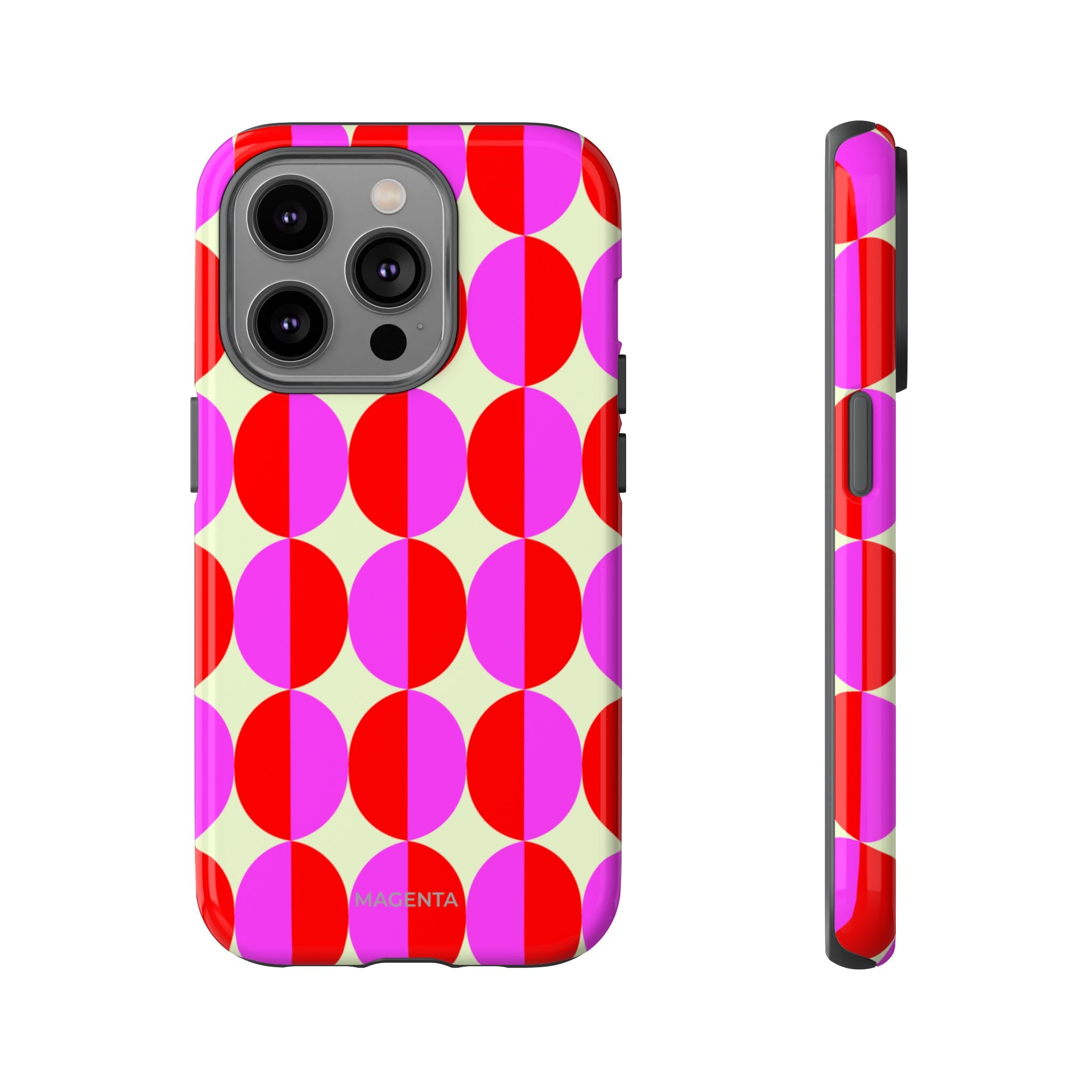 Red Pink Circle Tough Case
