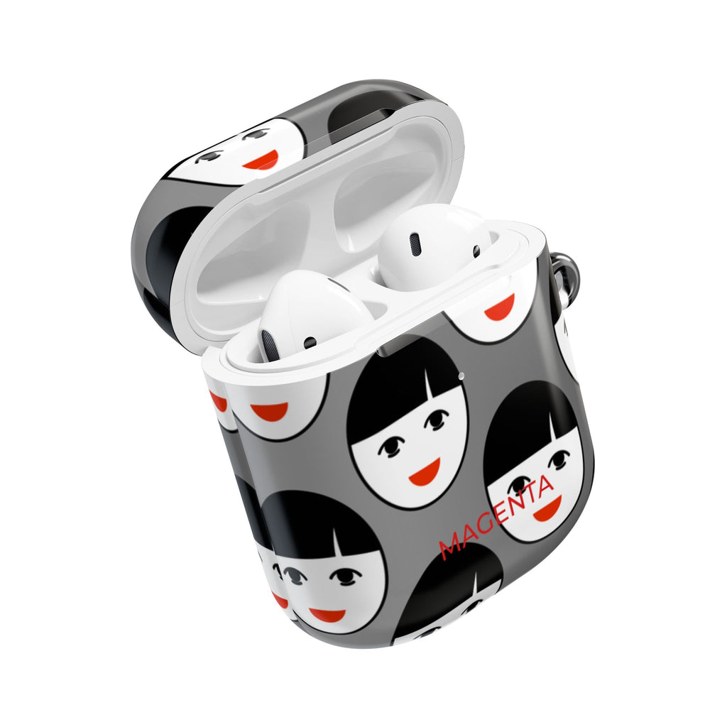 The Girl With Red Lipstick AirPods Gen 2 Case - Grey