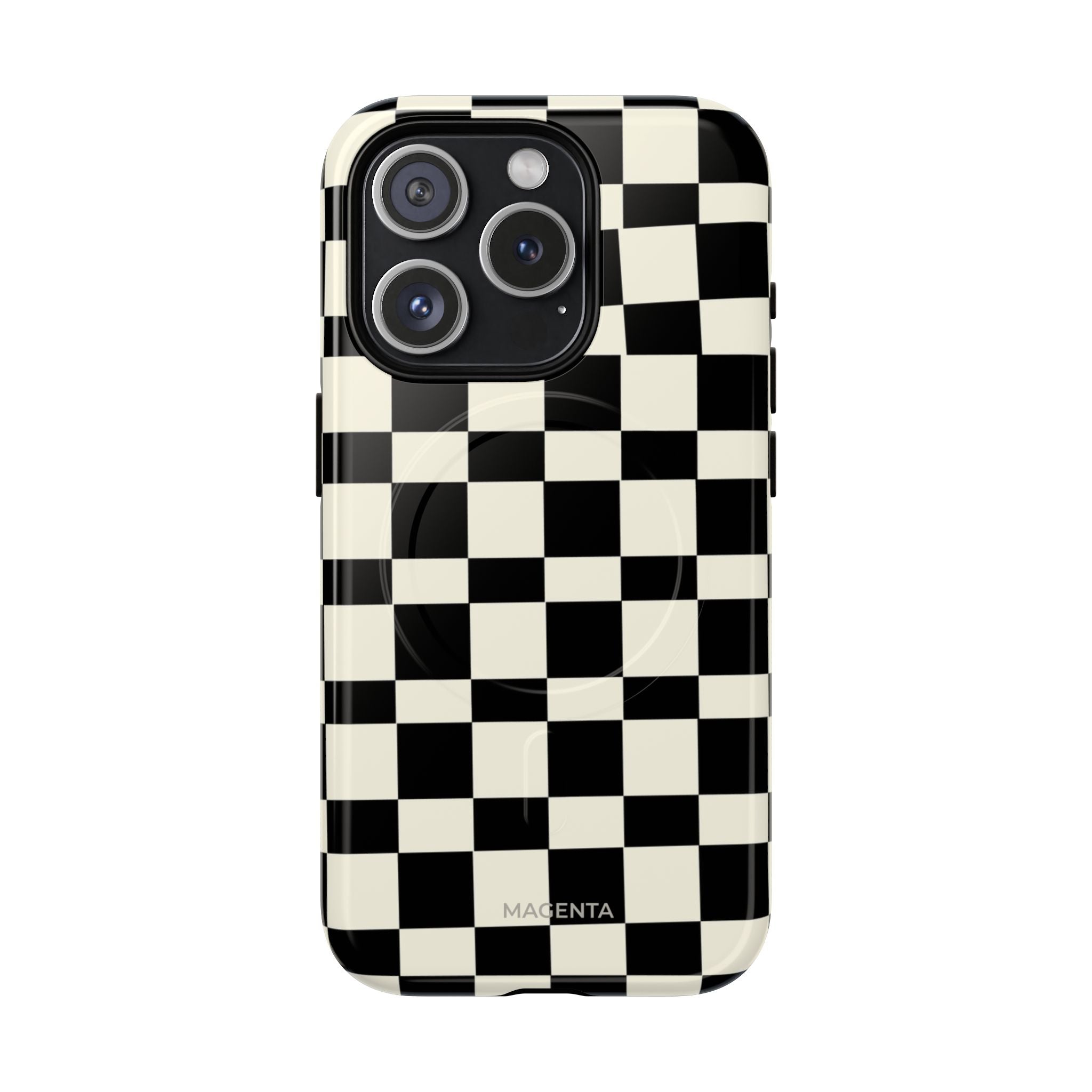 Black & White Check Tough Magnetic Case