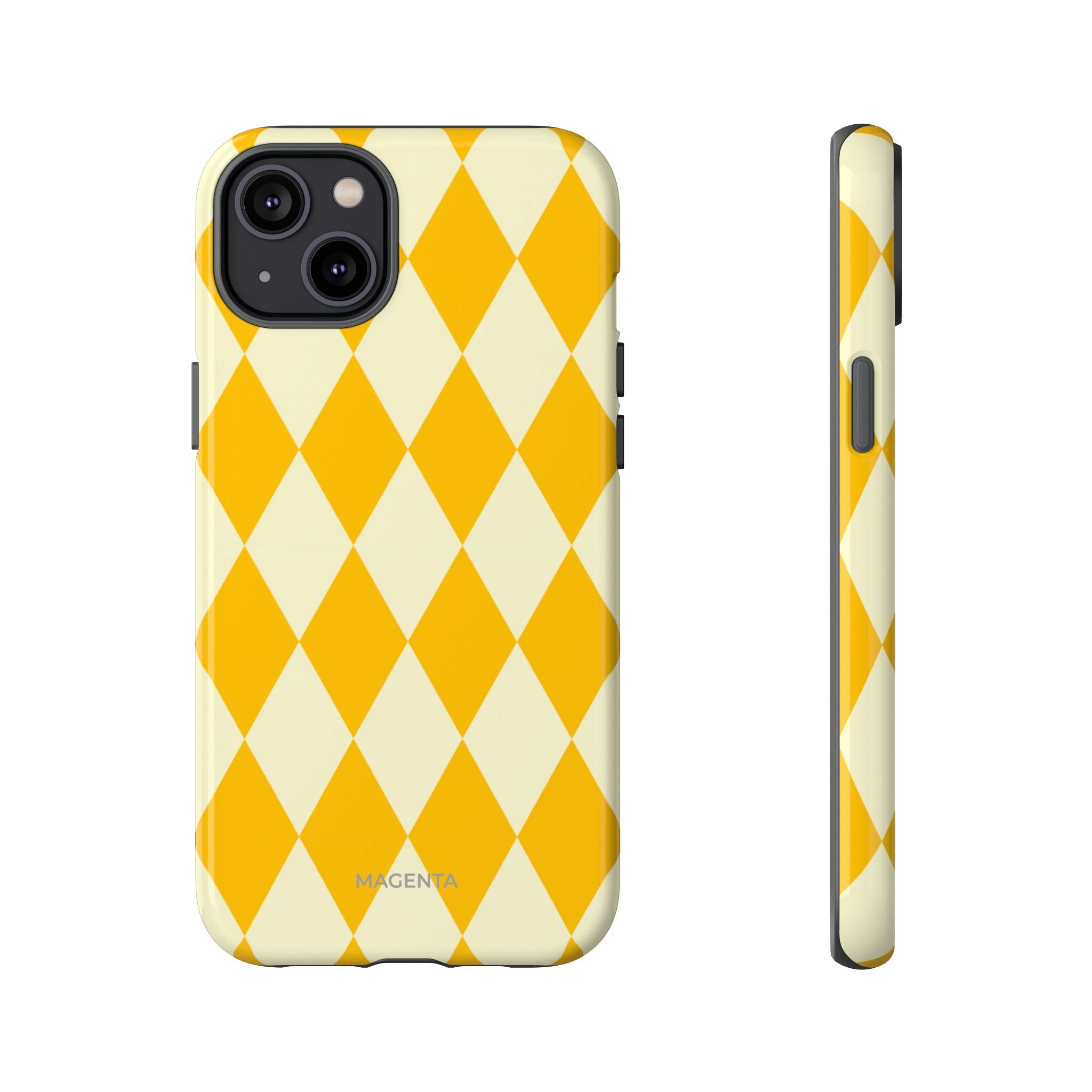 Yellow & Cream Geometric Tough Case