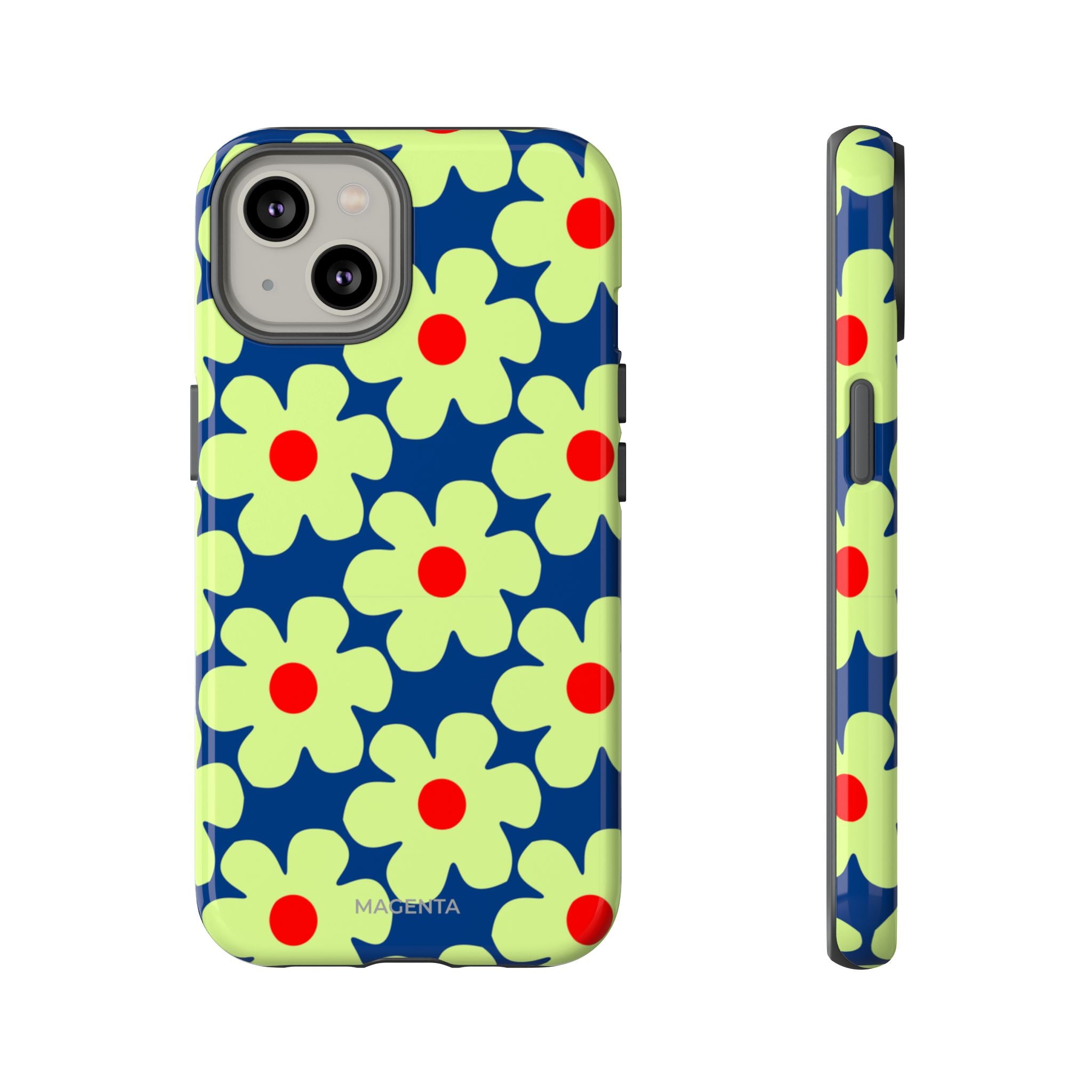 Minimal Pale Green Flowers Tough Case