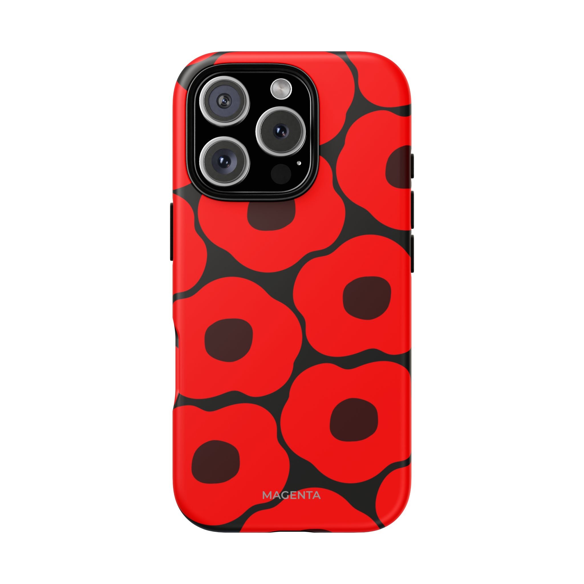 Red Poppy On ฺBlack Tough Case