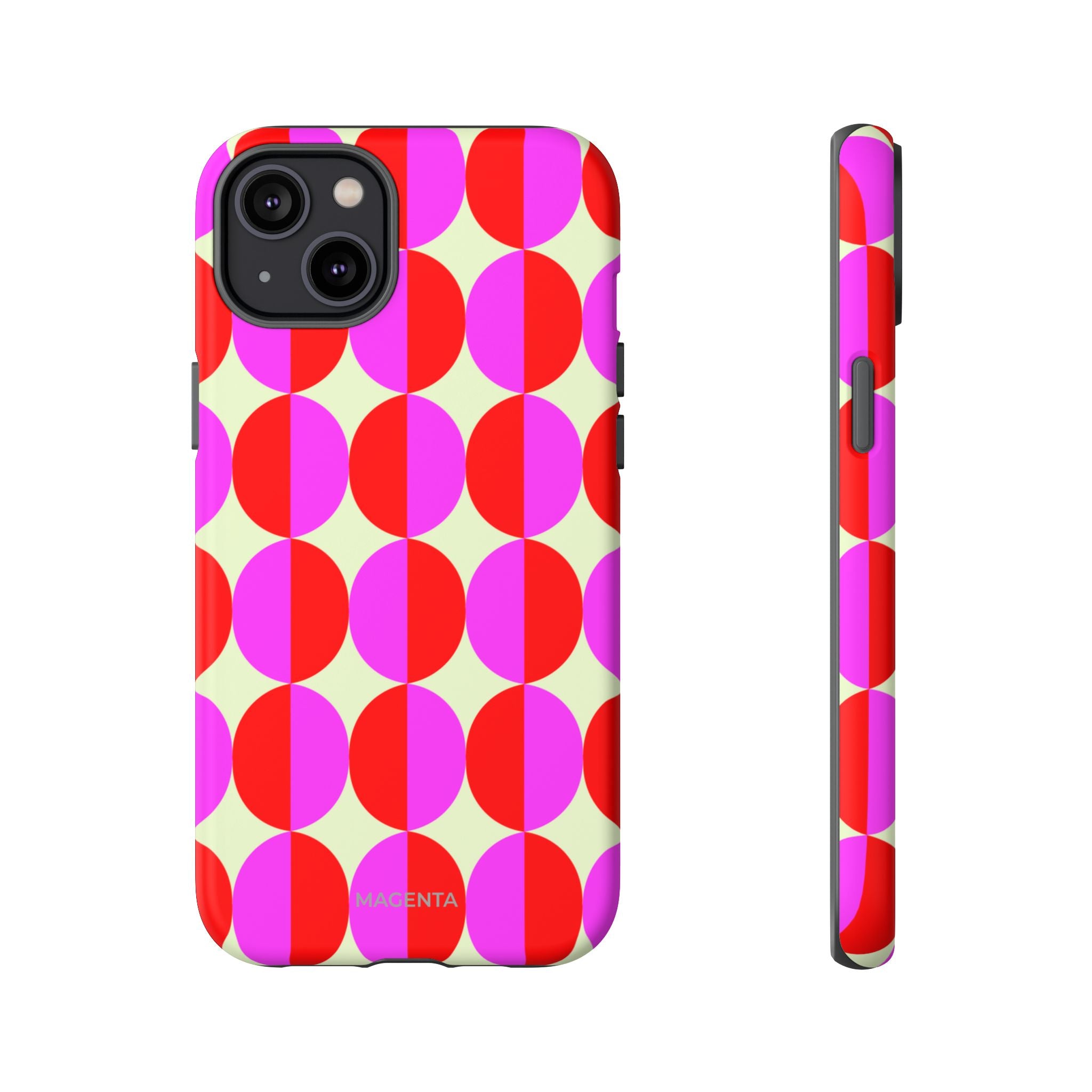 Red Pink Circle Tough Case