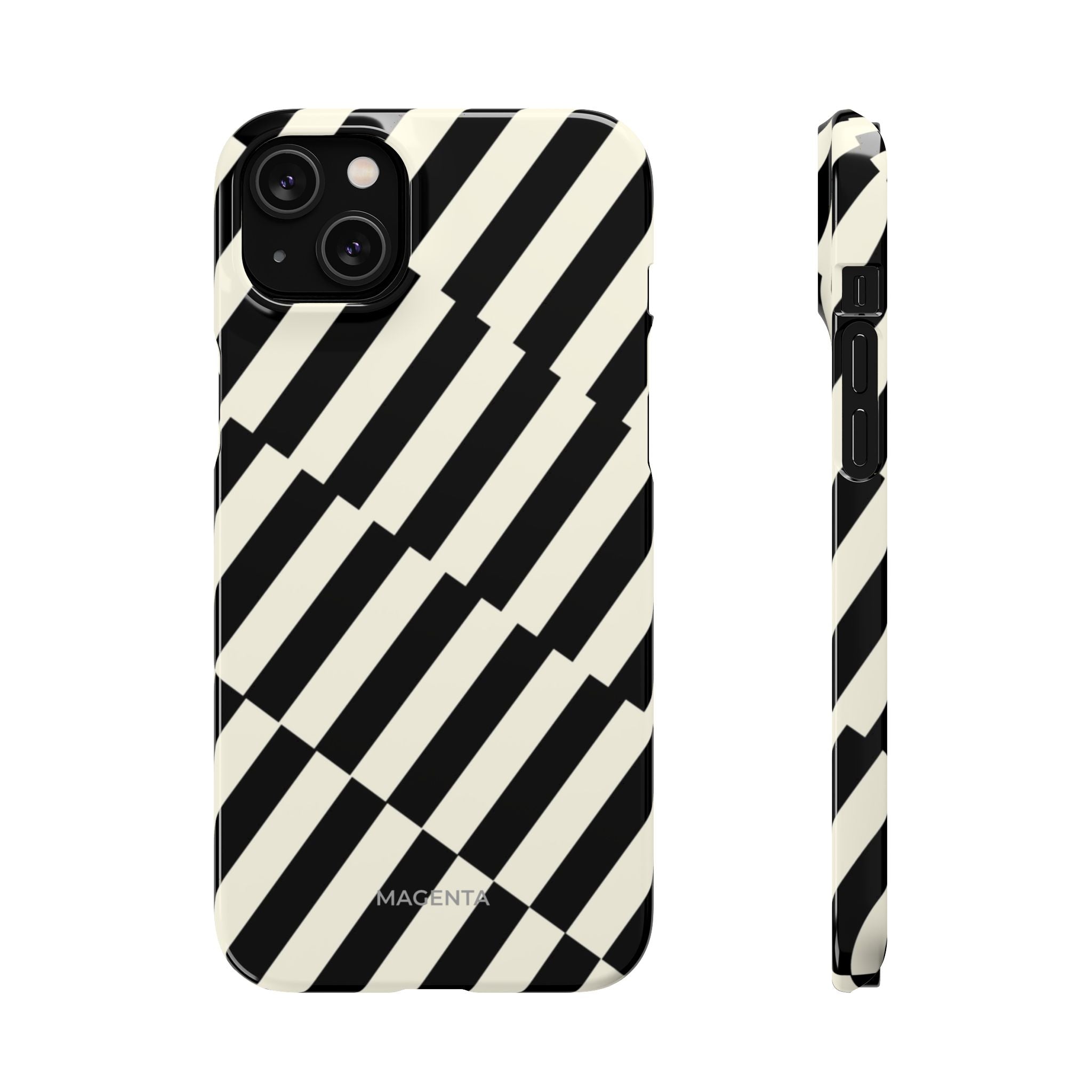 Black & White Crosswalk Snap Case