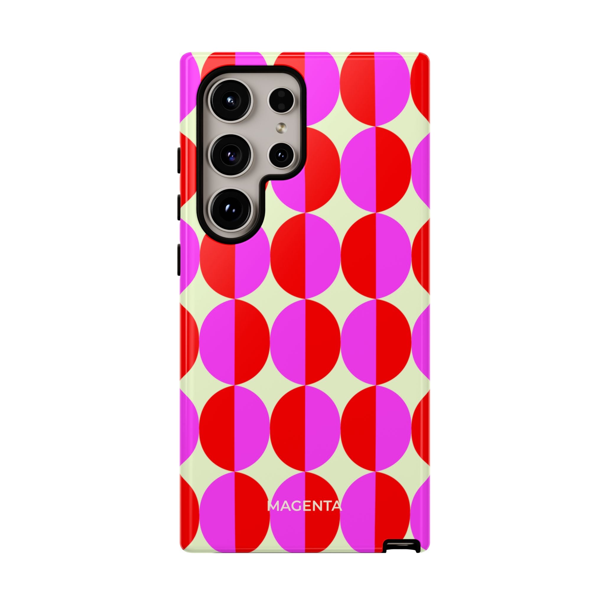 Red Pink Circle Tough Case