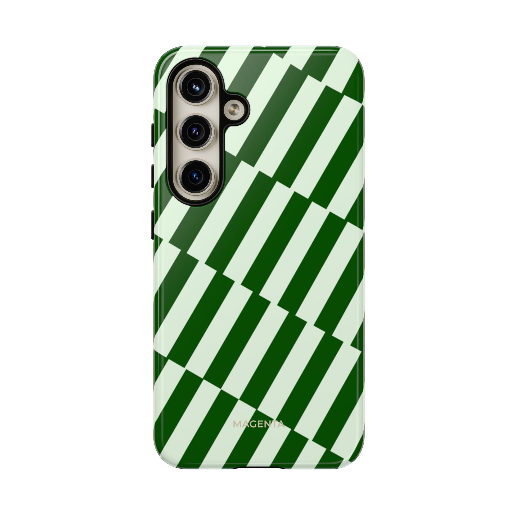Deep Green Stripes Tough Case